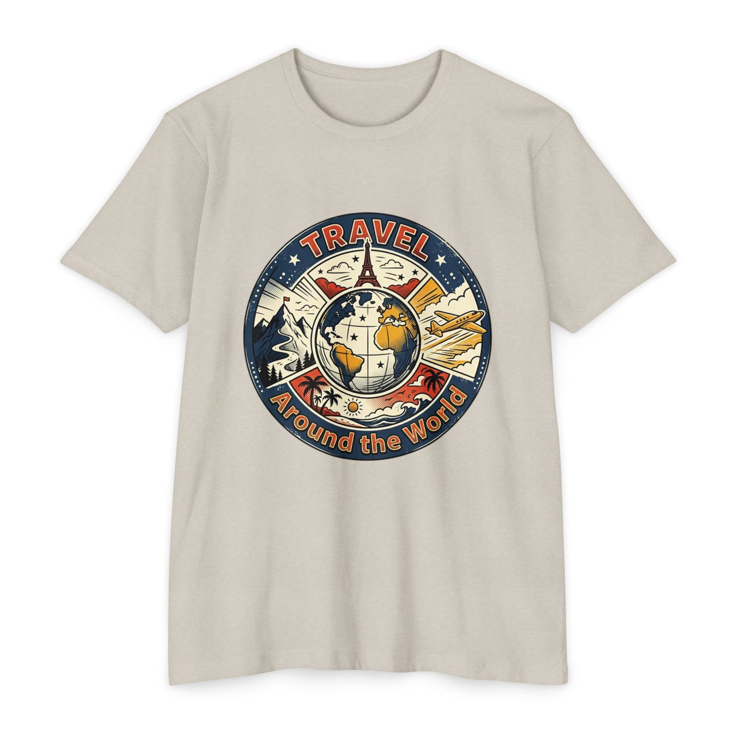 Vintage Globe Adventure T-Shirt — Travel Around the World Tee