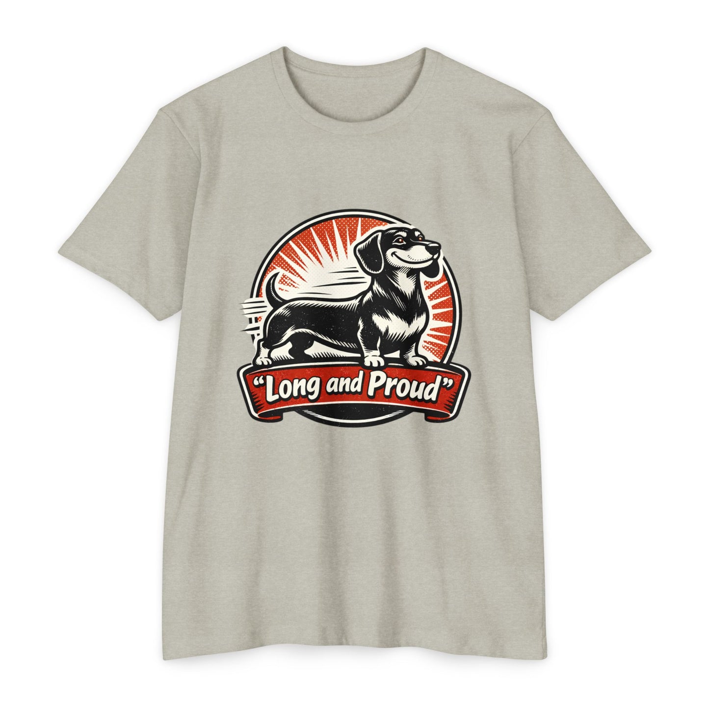 Long and Proud Dachshund T-Shirt — Cute Retro Wiener Dog Tee