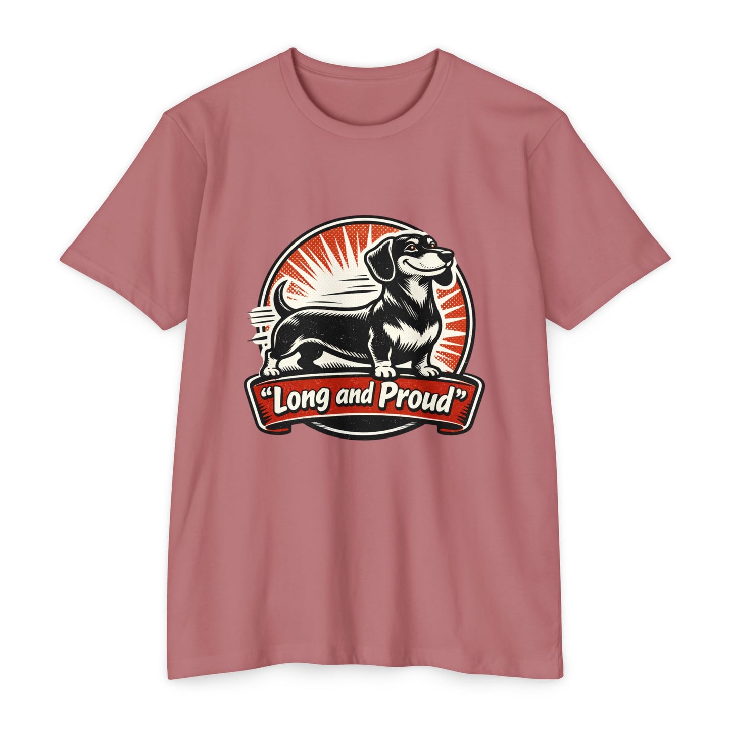 Long and Proud Dachshund T-Shirt — Cute Retro Wiener Dog Tee