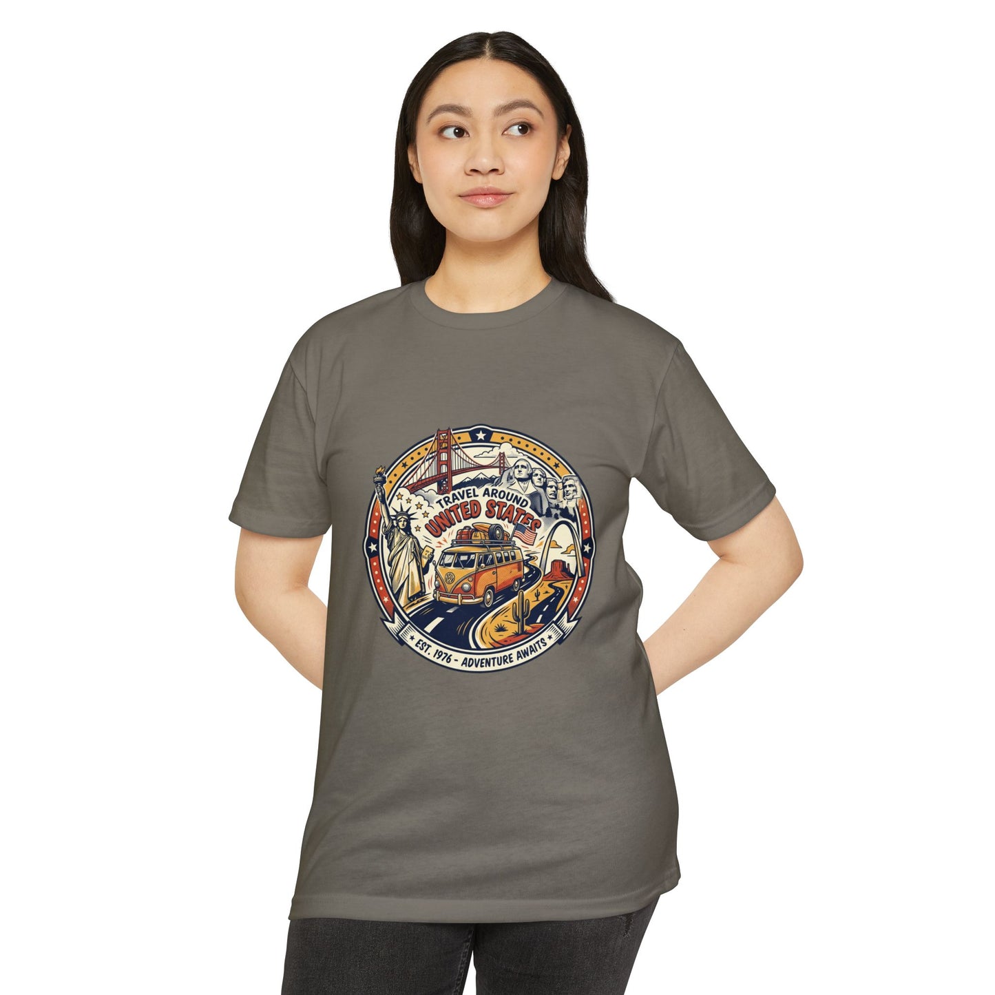 Vintage 'Travel Around the World' Road Trip T-Shirt
