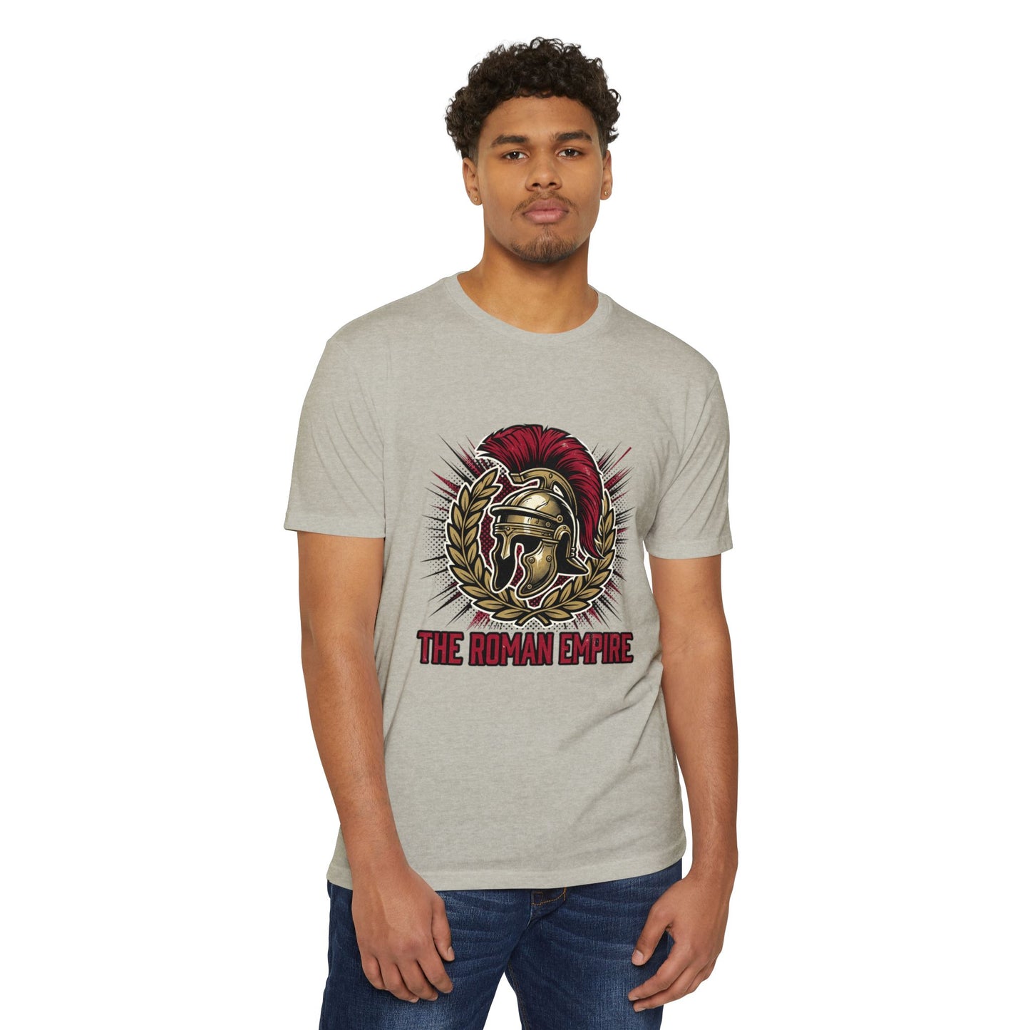 Roman Empire Helmet T-Shirt — Vintage Gladiator Graphic Tee