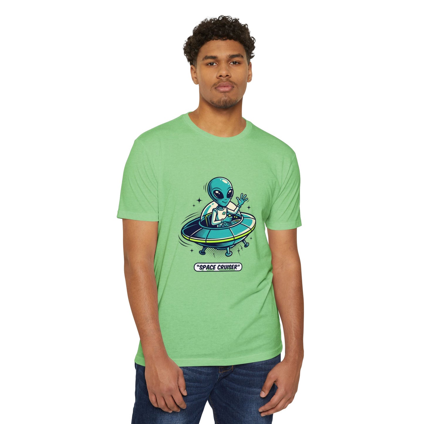 Space Cruiser Alien UFO T‑Shirt — Sci‑Fi Graphic Tee