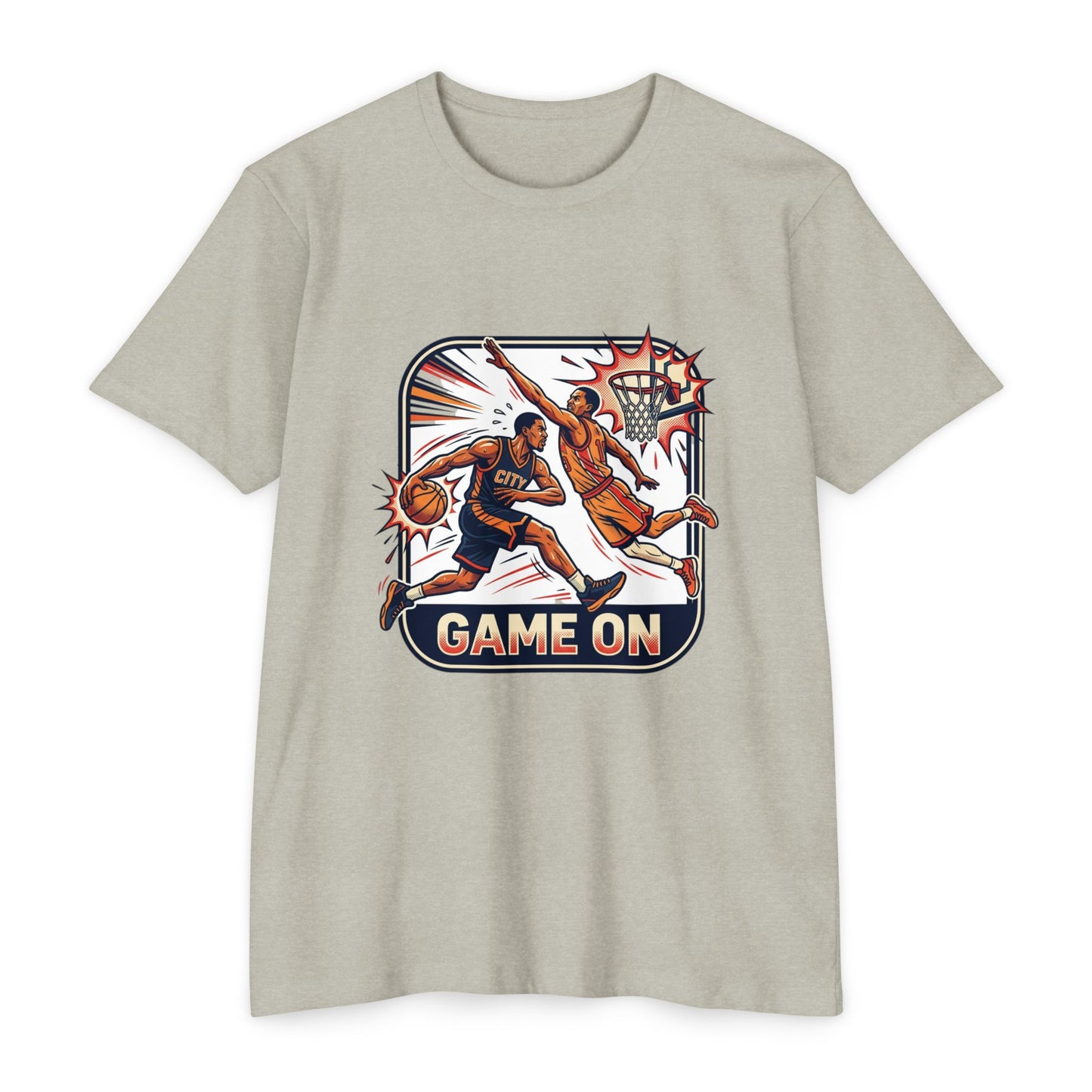 Basketball T-Shirt — Retro 'Game On' Dunk Design