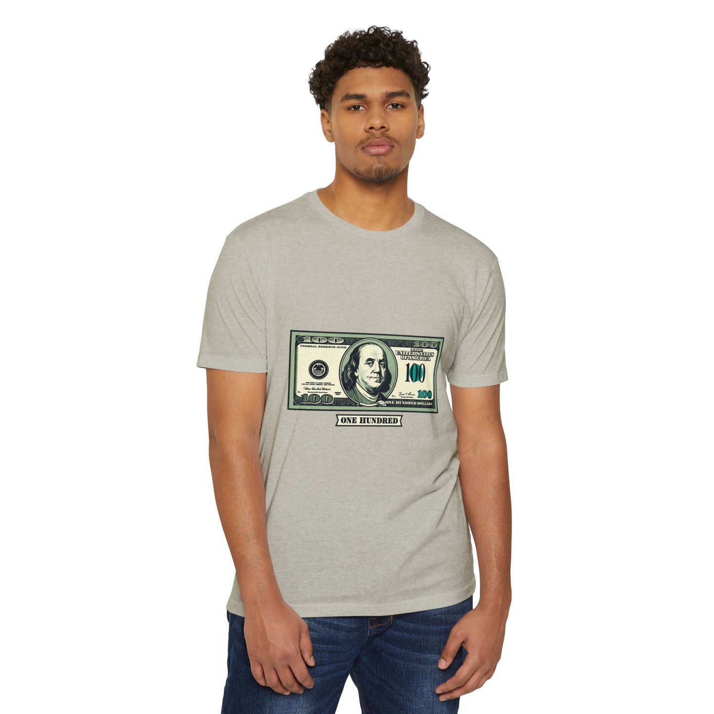 100 Dollar Bill Graphic T-Shirt — Money Print Tee