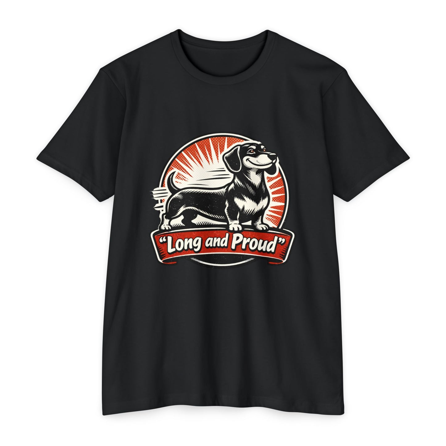 Long and Proud Dachshund T-Shirt — Cute Retro Wiener Dog Tee