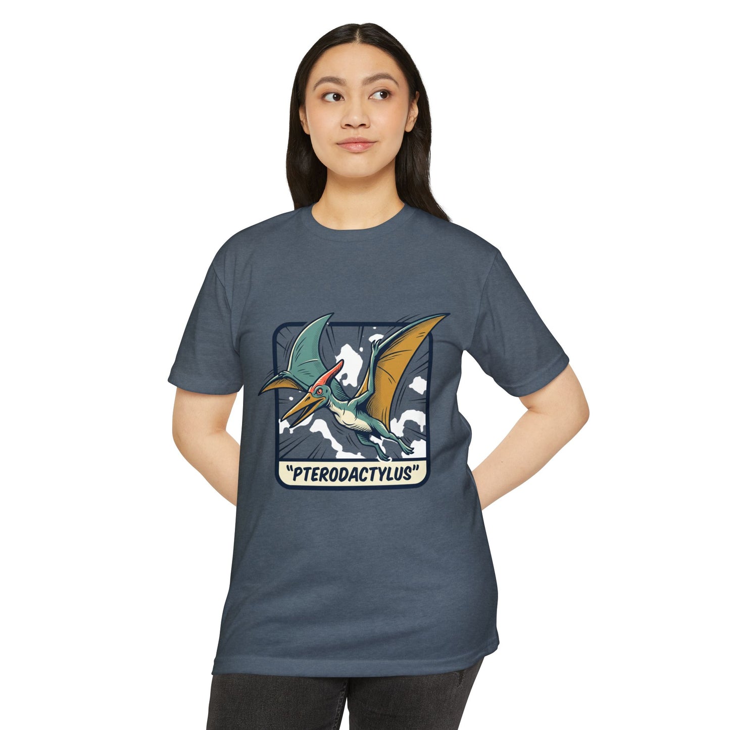 Vintage Pterodactylus Dino T-Shirt — Retro Dinosaur Graphic Tee