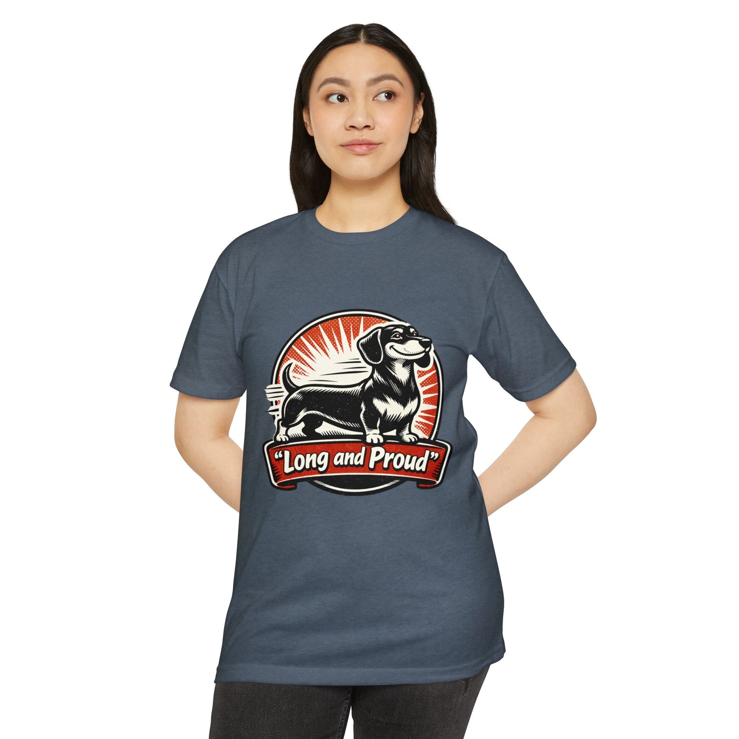 Long and Proud Dachshund T-Shirt — Cute Retro Wiener Dog Tee