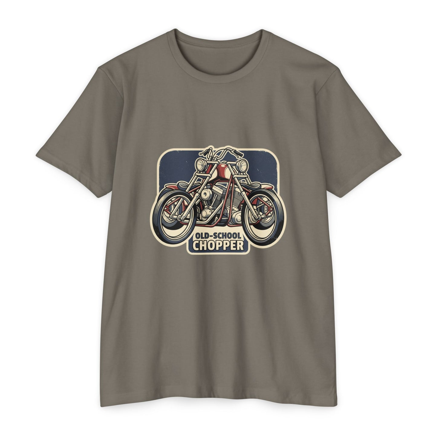 Old-School Chopper Motorcycle T-Shirt — Vintage Biker Tee