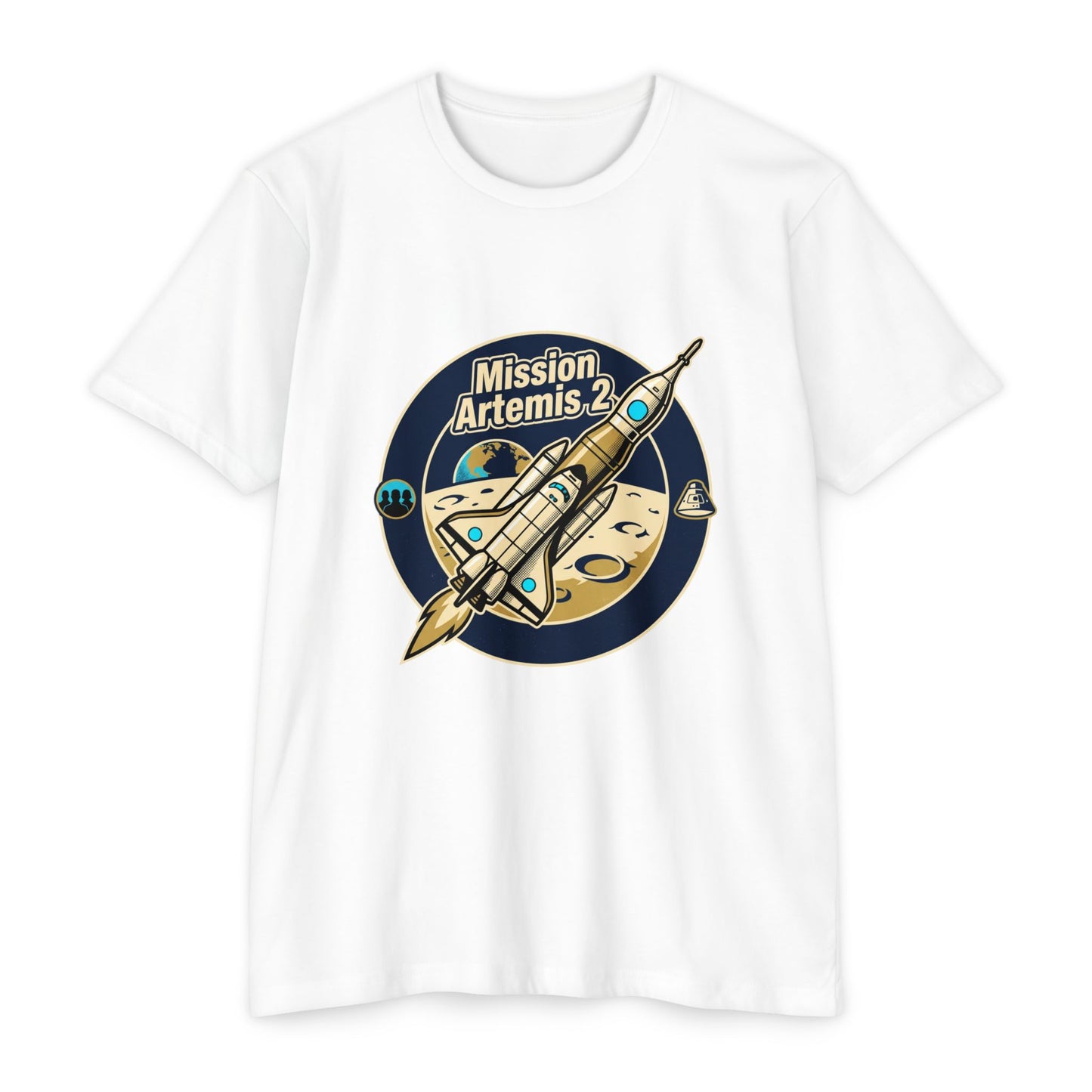 Mission Artemis II Retro Space T-Shirt — Artemis 2 Rocket Tee