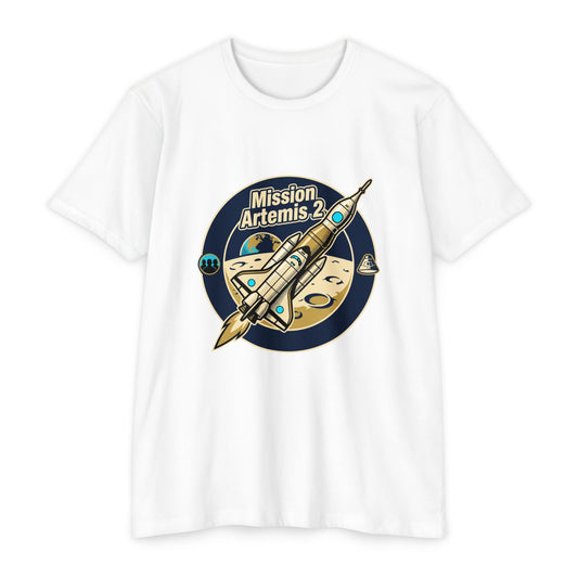Mission Artemis II Retro Space T-Shirt — Artemis 2 Rocket Tee