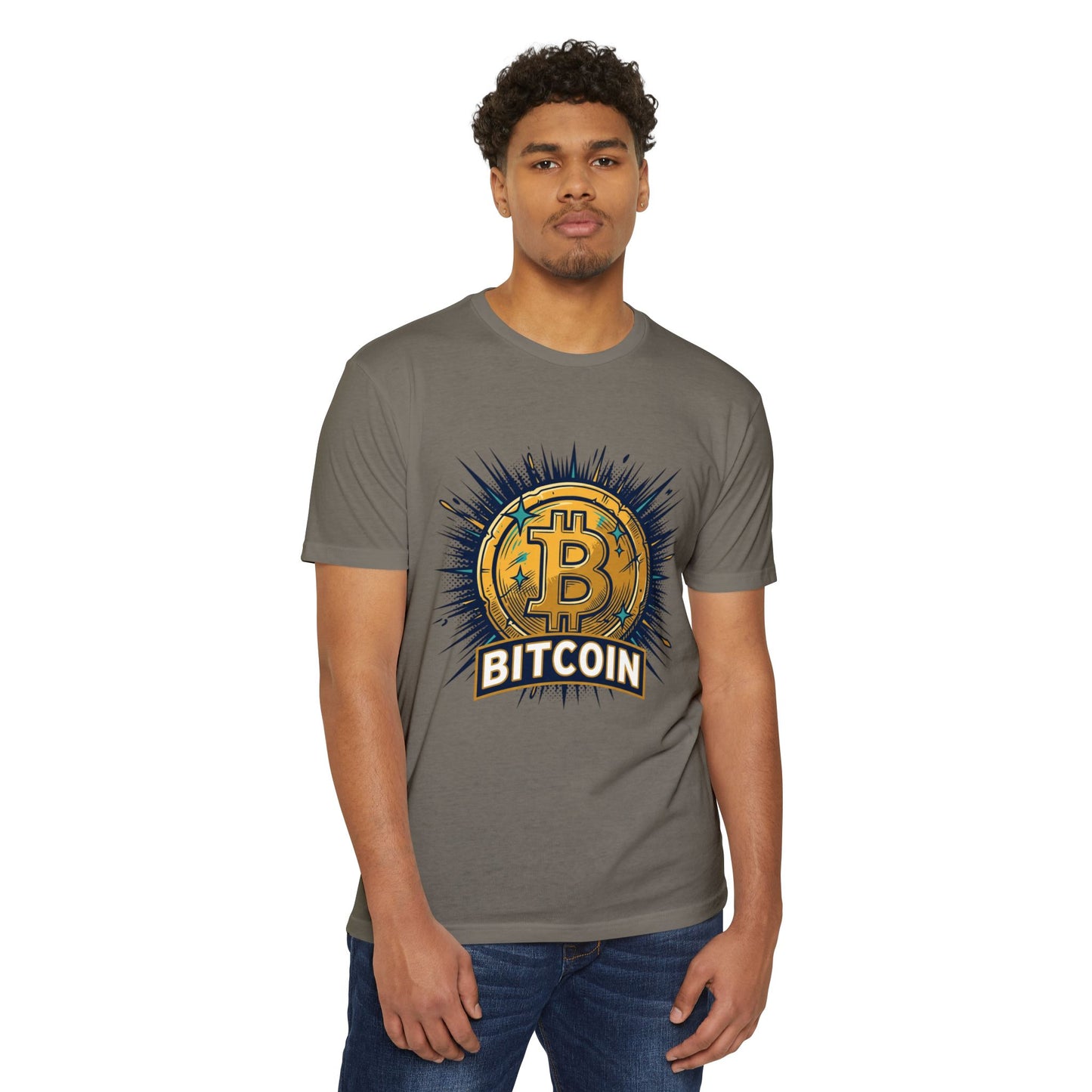 Camiseta gráfica de Bitcoin — Camiseta vintage de moneda criptográfica