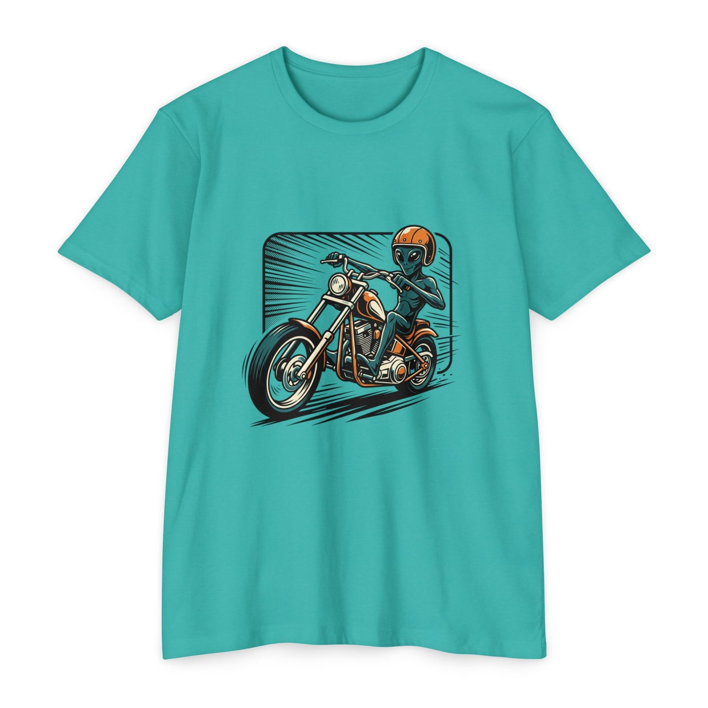 Motorcycle Rider Graphic T-Shirt — Retro Biker Design