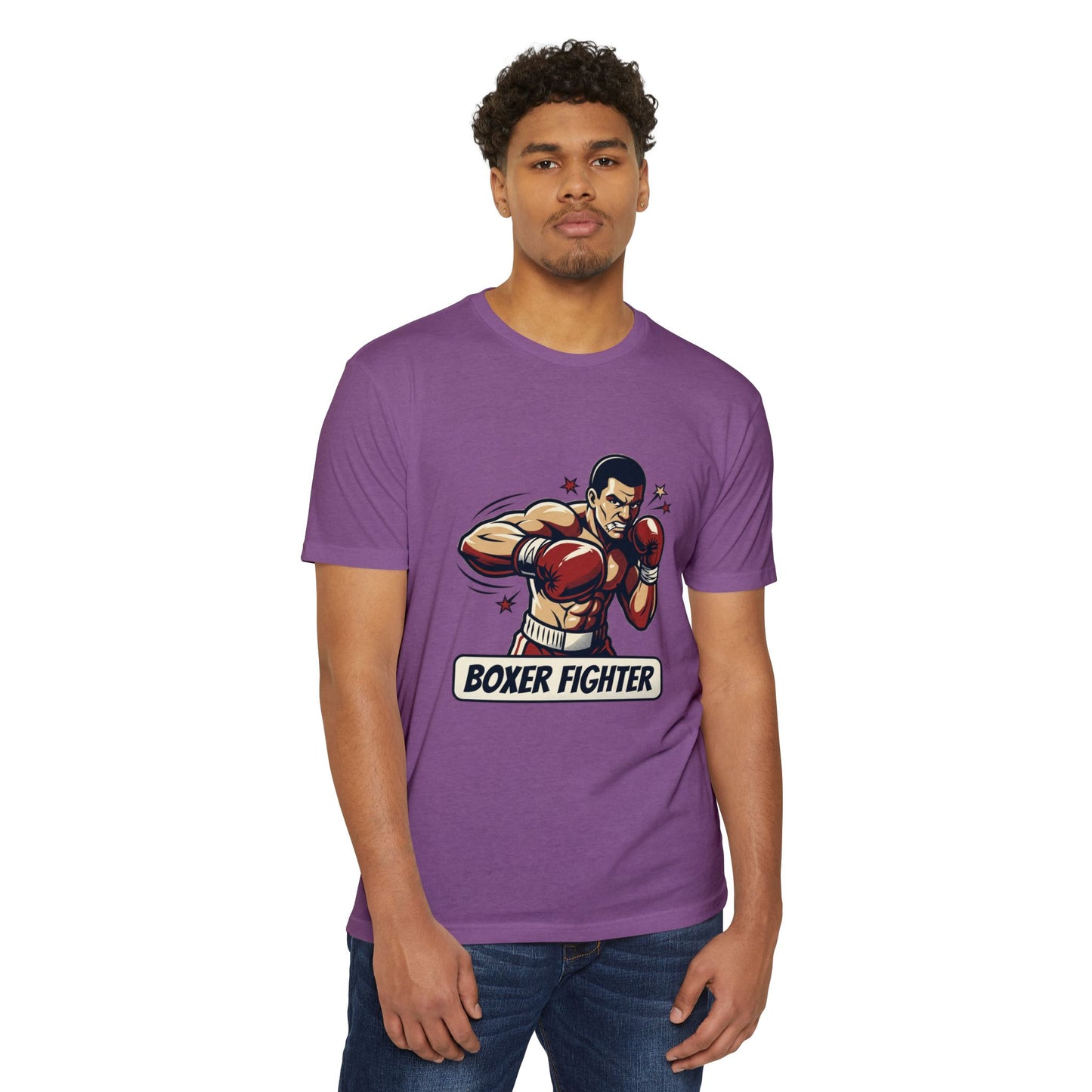 Boxer Fighter Vintage Boxing Graphic T-Shirt — Retro Gym Tee for Fans & Trainers