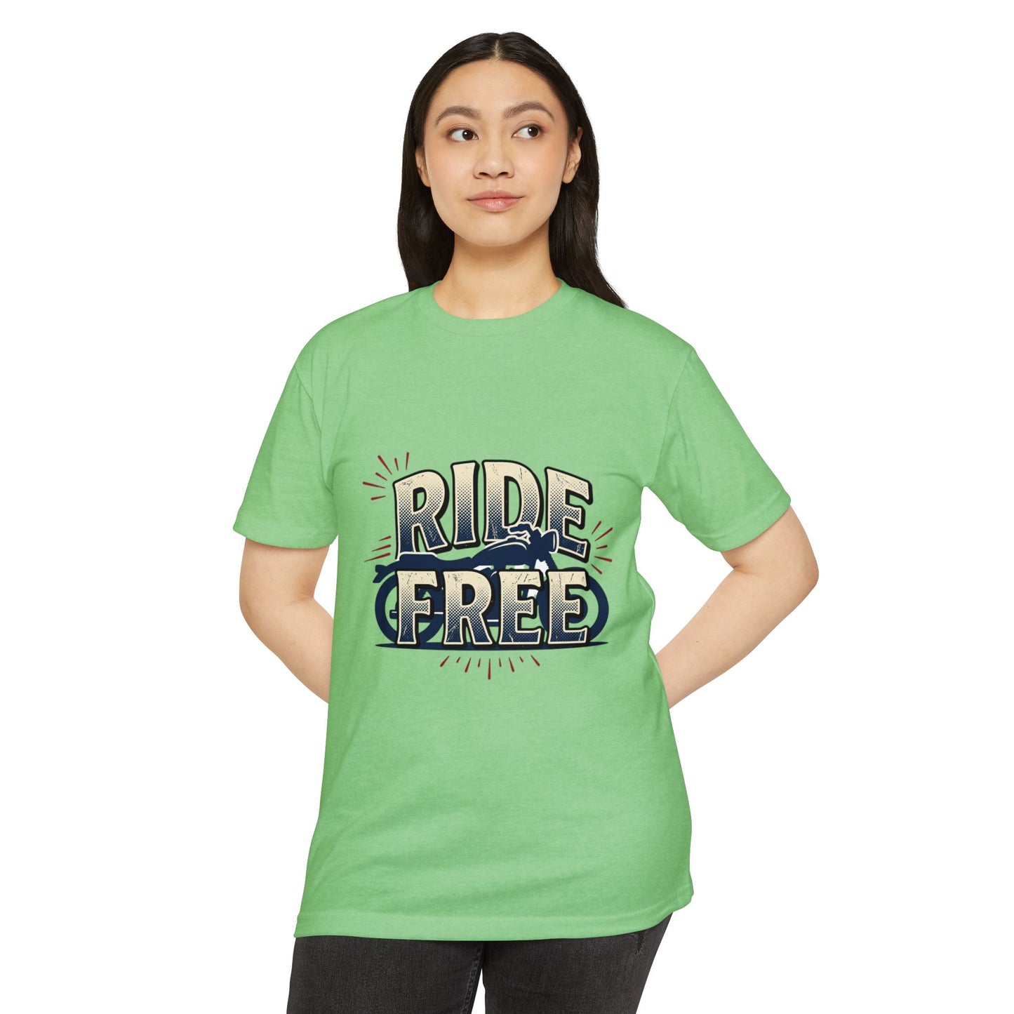 Ride Free Motorcycle T-Shirt — Vintage Biker Graphic Tee
