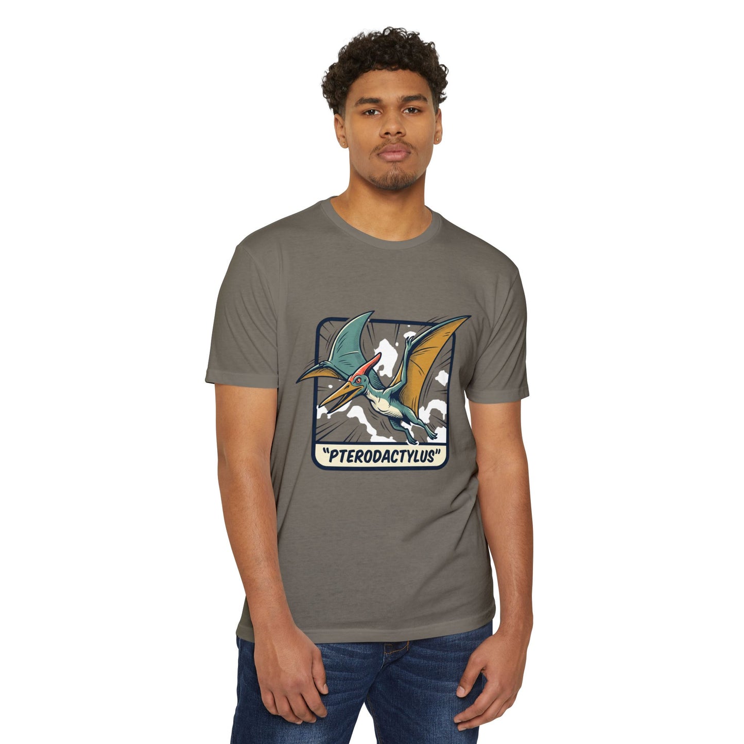 Vintage Pterodactylus Dino T-Shirt — Retro Dinosaur Graphic Tee
