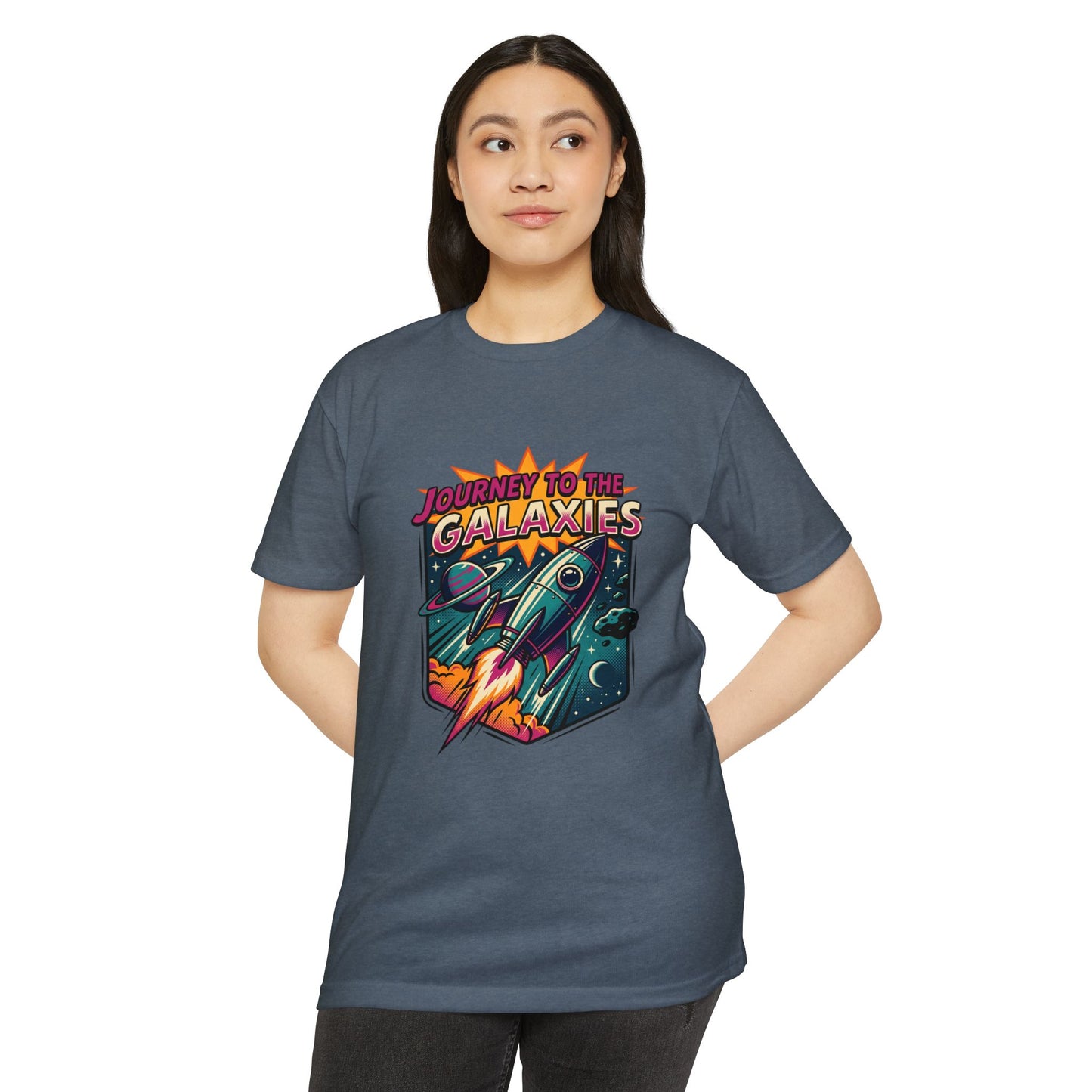 Journey to the Galaxies T-Shirt — Retro Rocket Space Tee