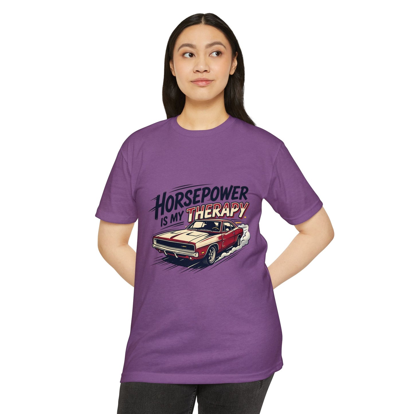 Horsepower Is My Therapy T-Shirt — Racing & Car Enthusiast Tee