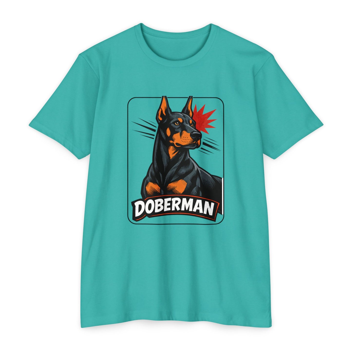 Doberman Graphic T-Shirt — Bold Vintage Canine Design