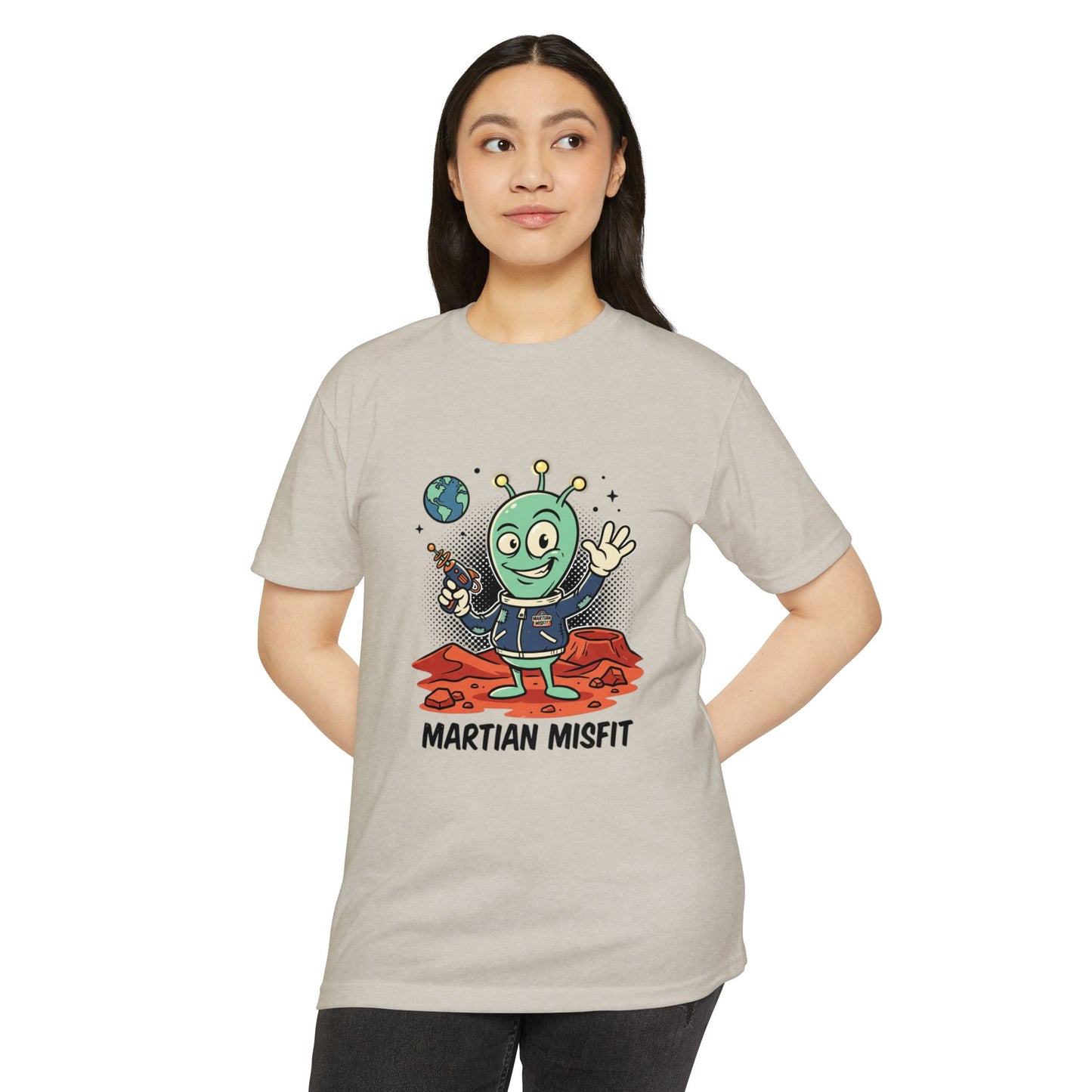 Martian Misfit Retro Alien T-Shirt — Cute Space Graphic Tee