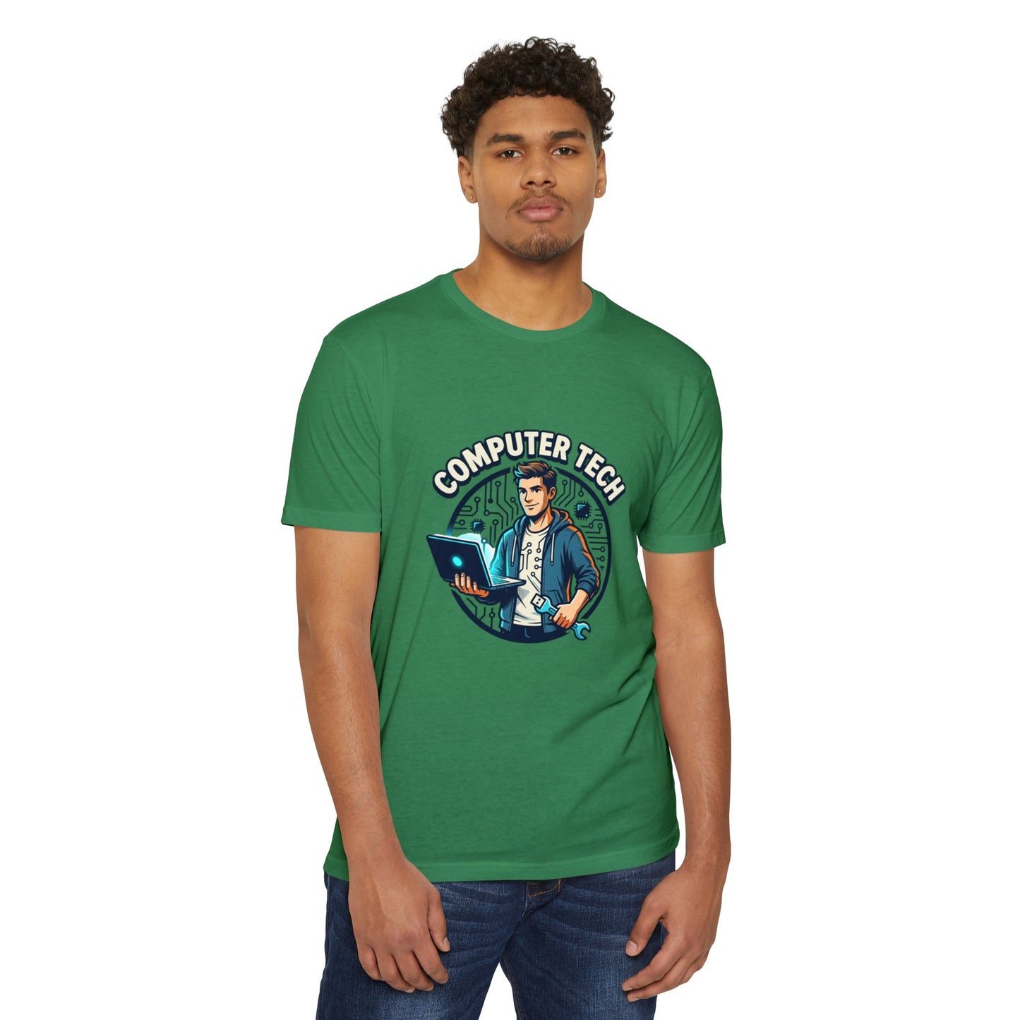 Computer Tech T-Shirt — Retro IT Technician Graphic Tee