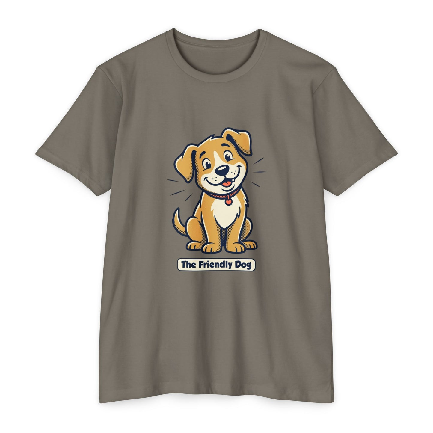 Friendly Dog T-Shirt – Cute Cartoon Puppy "The Friendly Dog" Tee