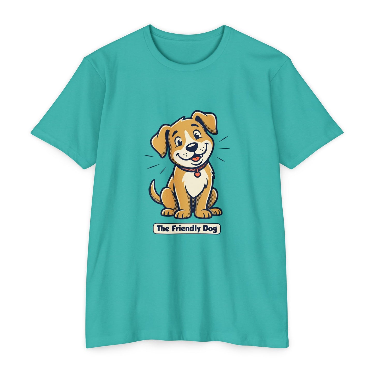 Friendly Dog T-Shirt – Cute Cartoon Puppy "The Friendly Dog" Tee