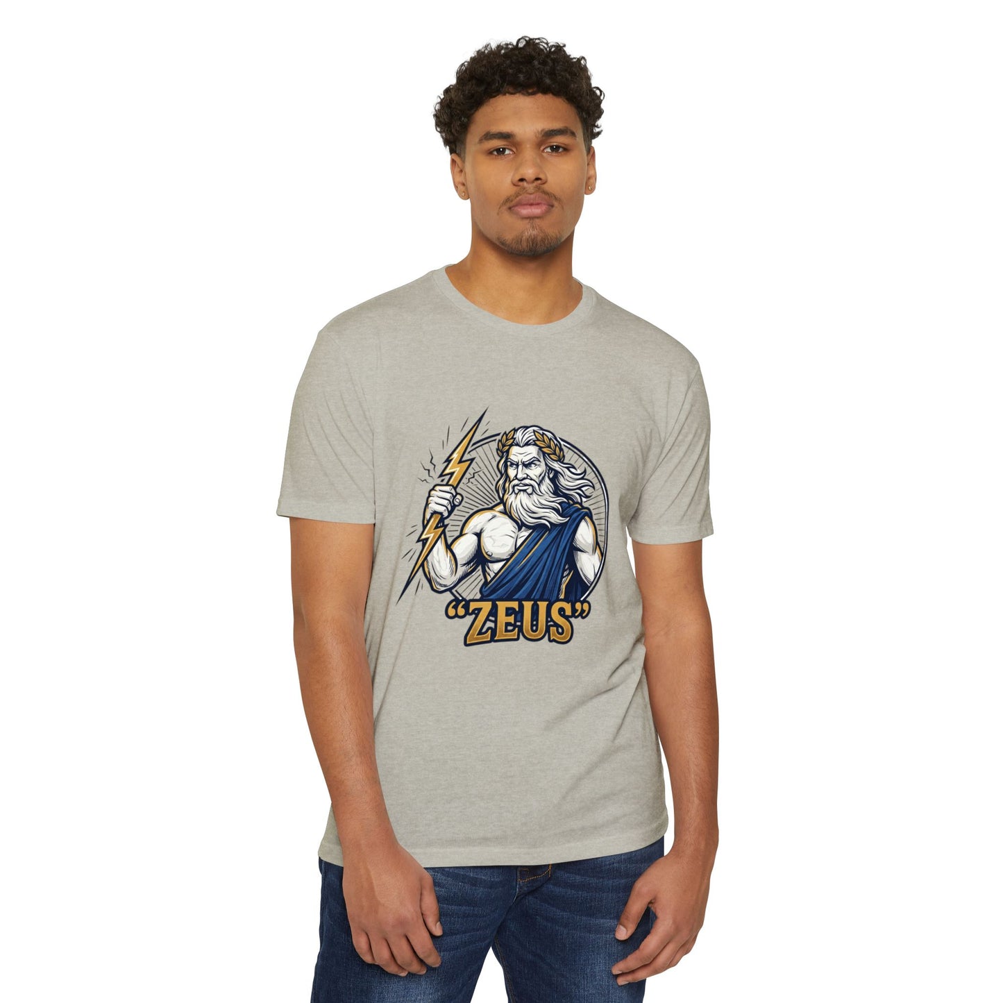 Zeus Lightning Graphic T‑Shirt — Mythology Greek God Tee