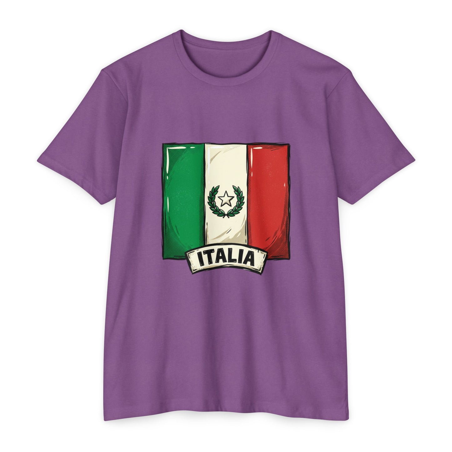 Italian Flag Vintage Crest T-Shirt — Italia Graphic Tee