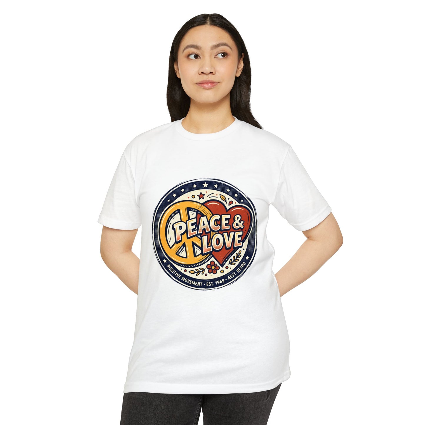 Peace & Love Retro Peace Sign T-Shirt
