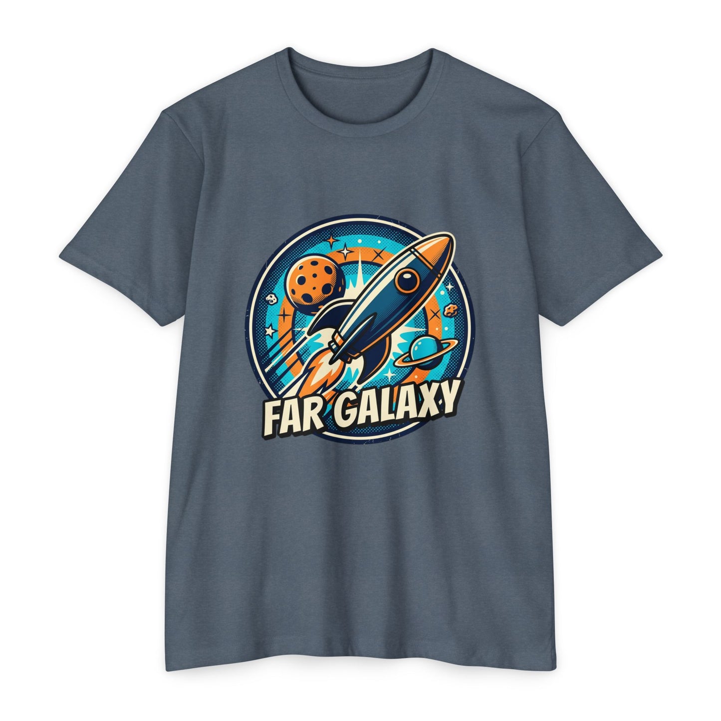 Retro Far Galaxy Rocket T-Shirt — Vintage Space Graphic Tee