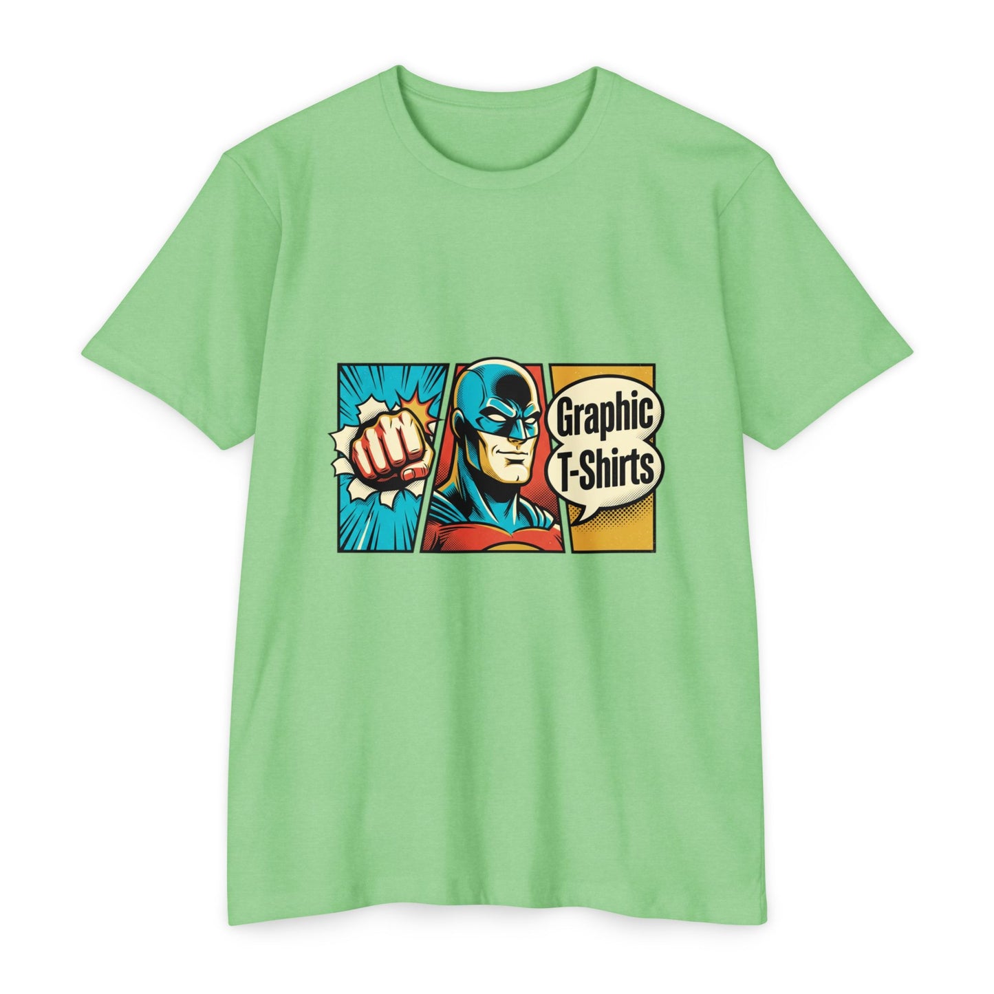 Retro Comic Superhero T-Shirt — Pop Art Graphic Tee