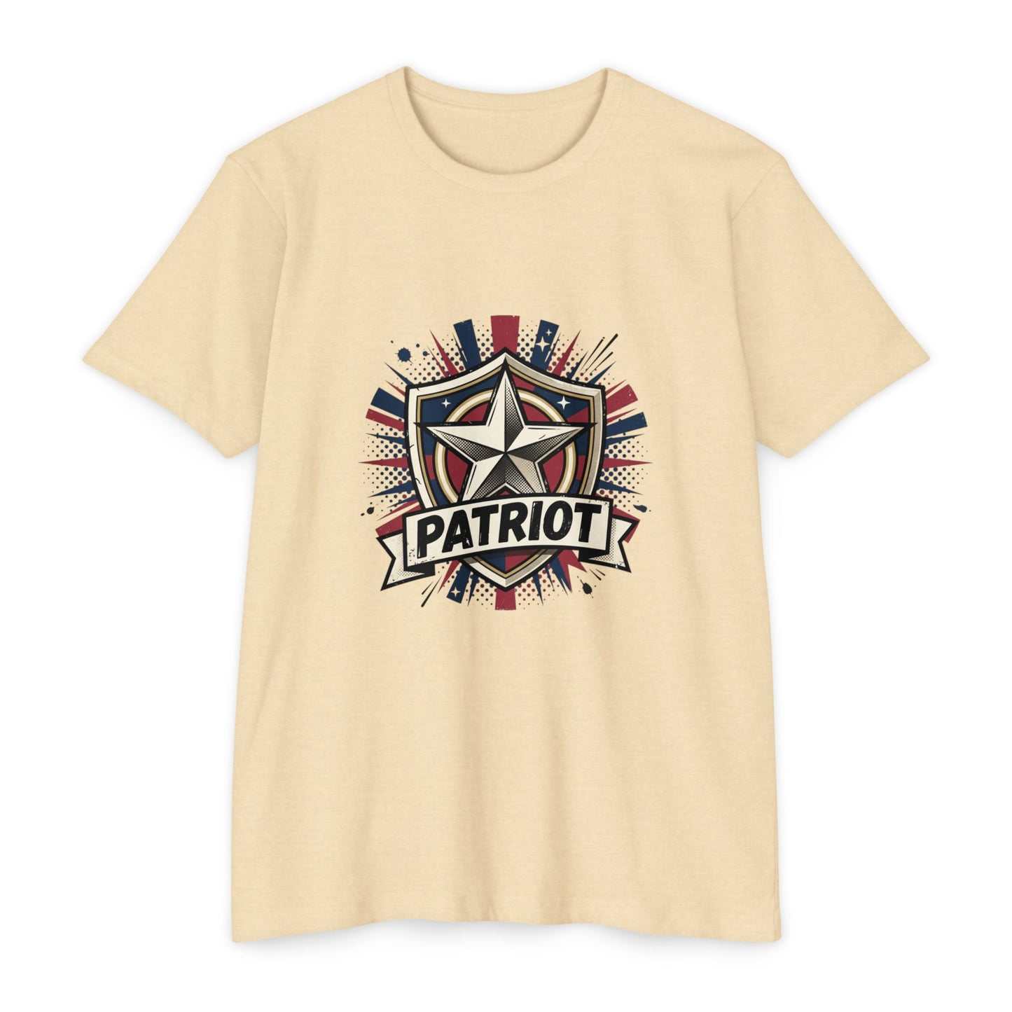 Patriot Shield T-Shirt — Vintage American Star Graphic Tee