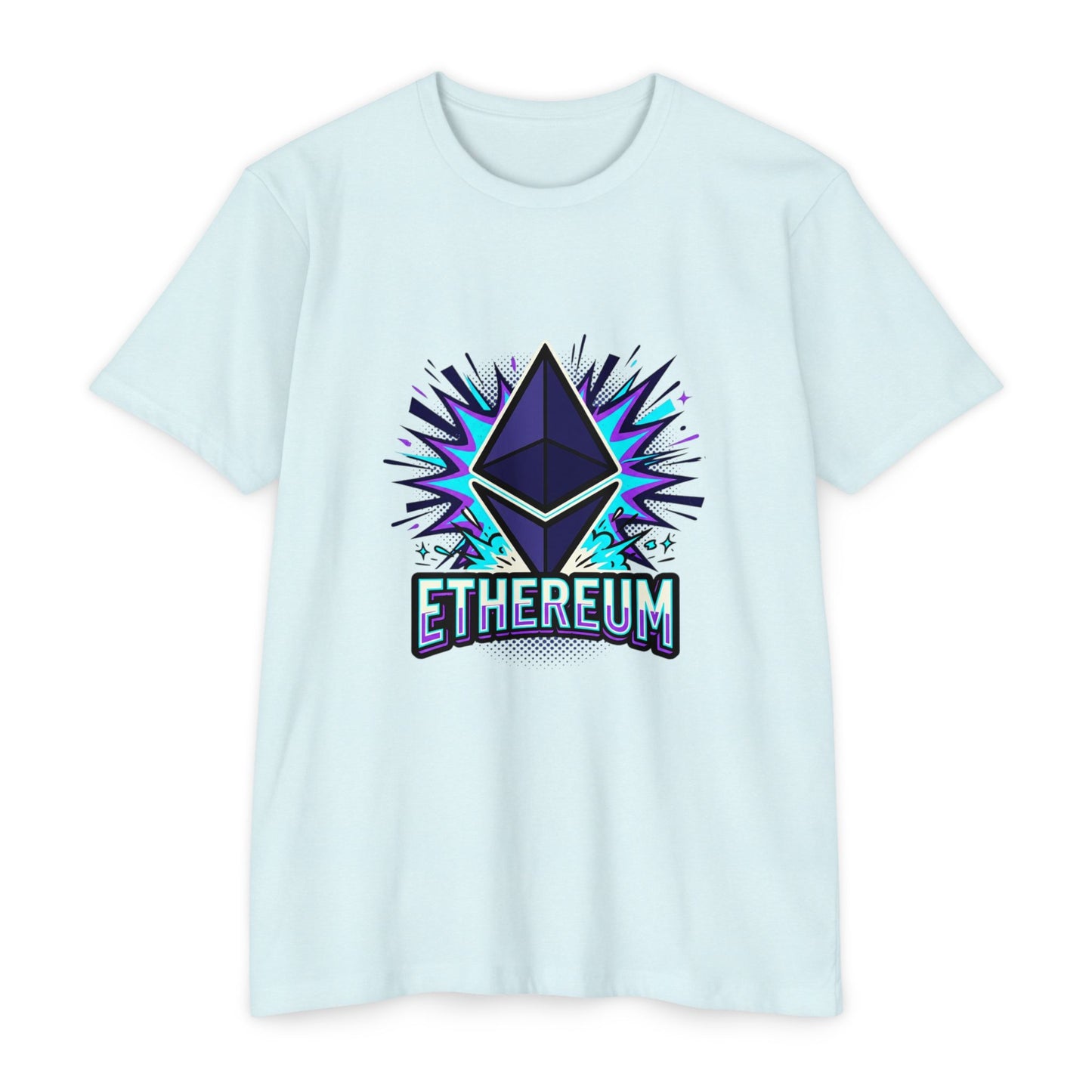 Ethereum Crypto Logo T-Shirt — Retro Neon Blockchain Tee