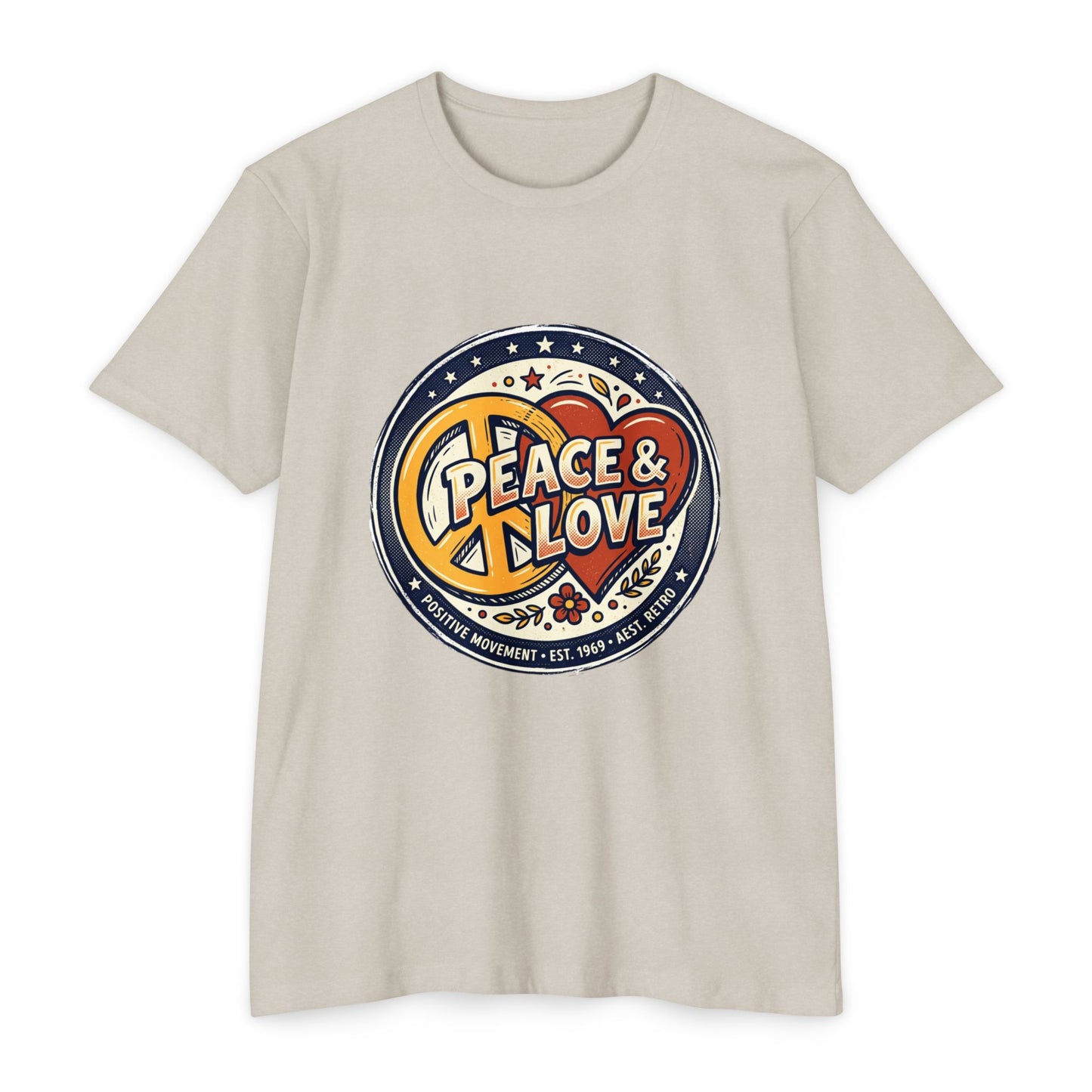 Peace & Love Retro Peace Sign T-Shirt