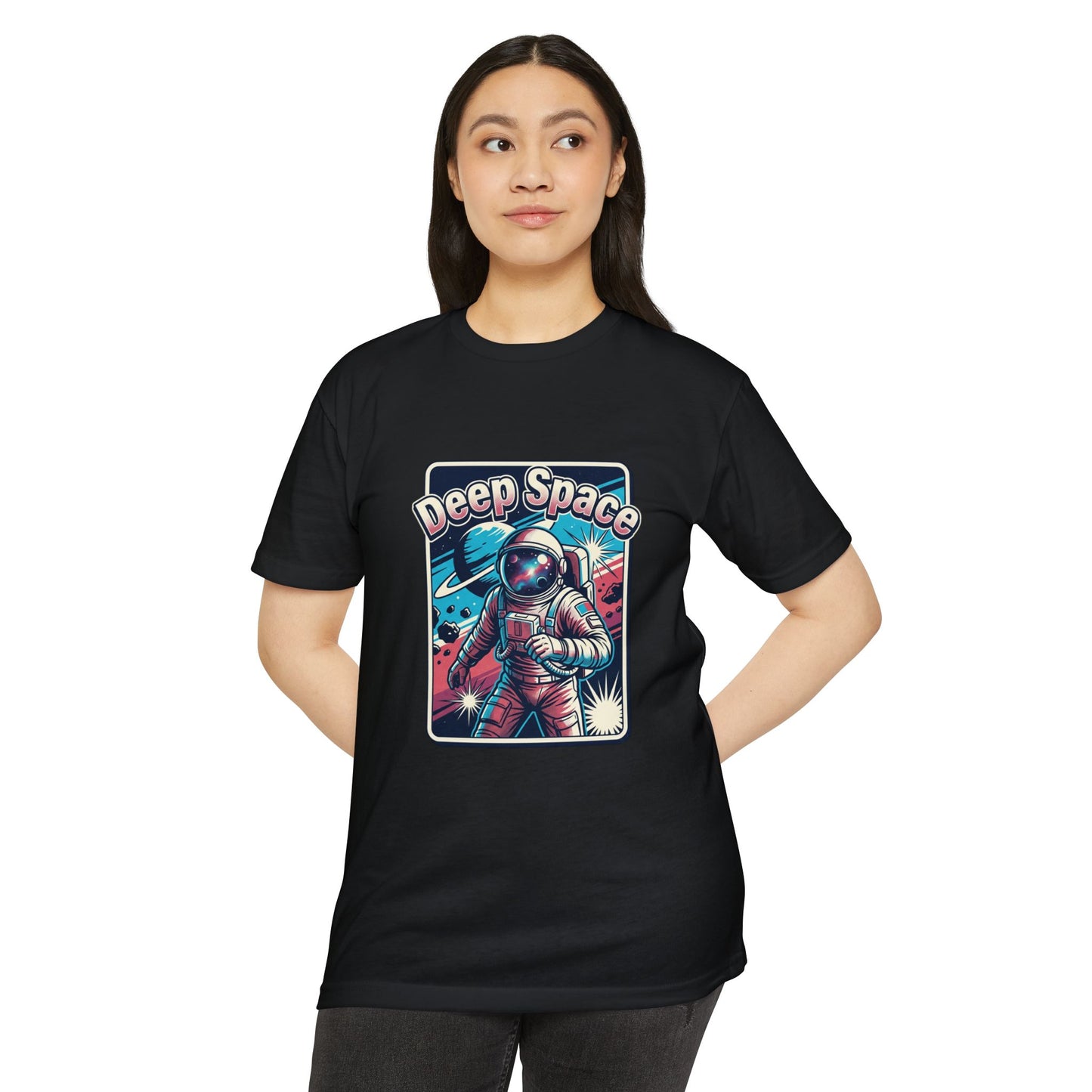 Deep Space Astronaut T-Shirt — Retro Space Exploration Tee