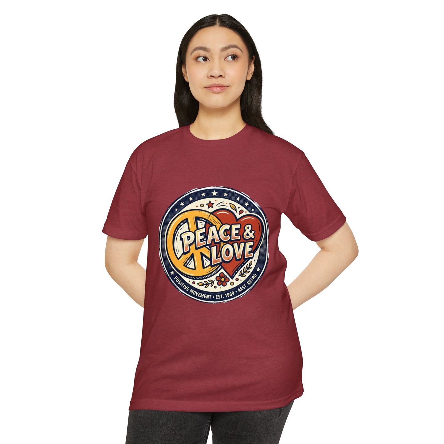 Peace & Love Retro Peace Sign T-Shirt