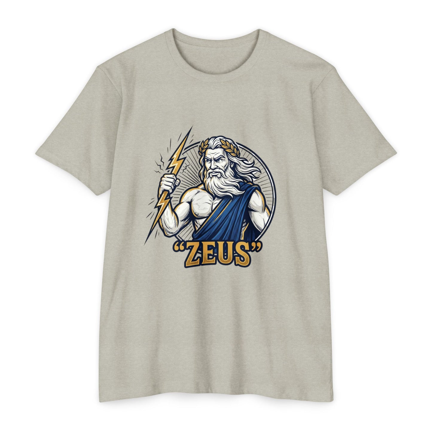 Zeus Lightning Graphic T‑Shirt — Mythology Greek God Tee