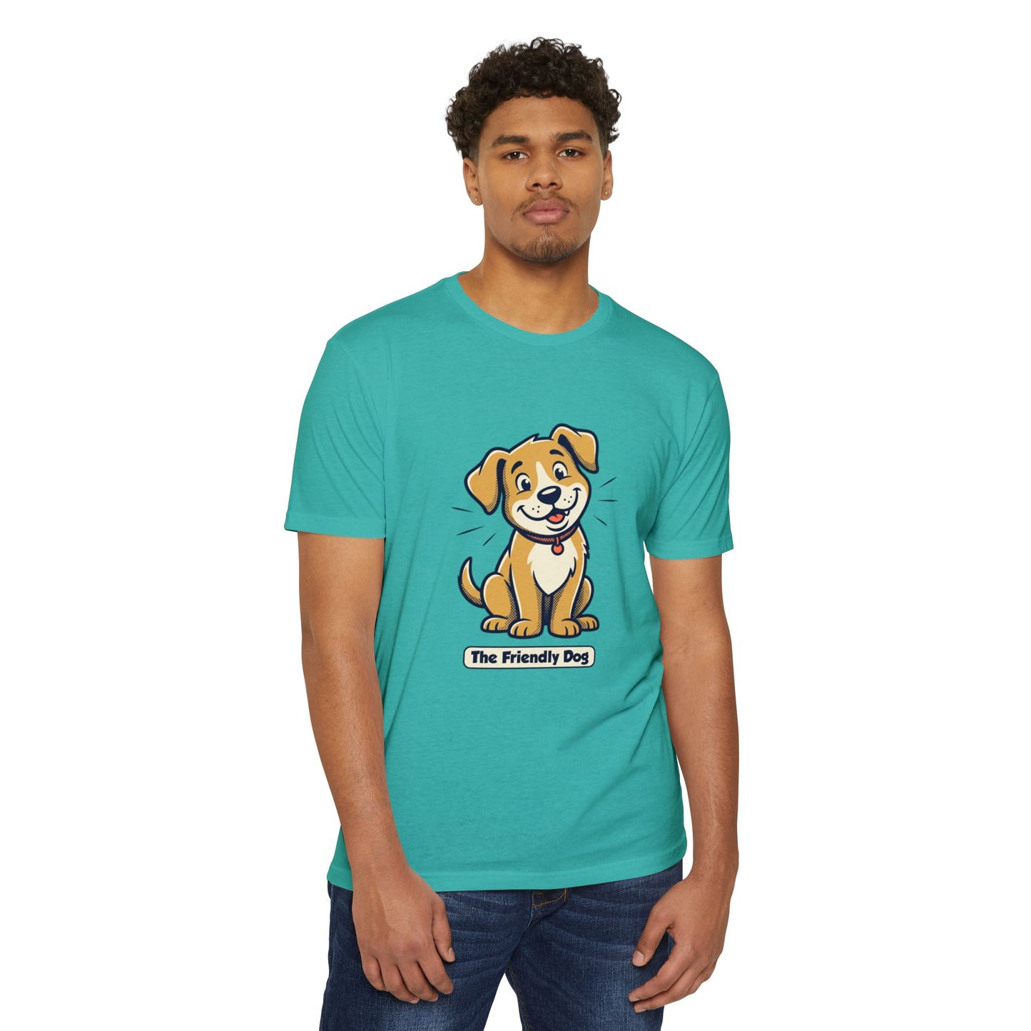 Friendly Dog T-Shirt – Cute Cartoon Puppy "The Friendly Dog" Tee