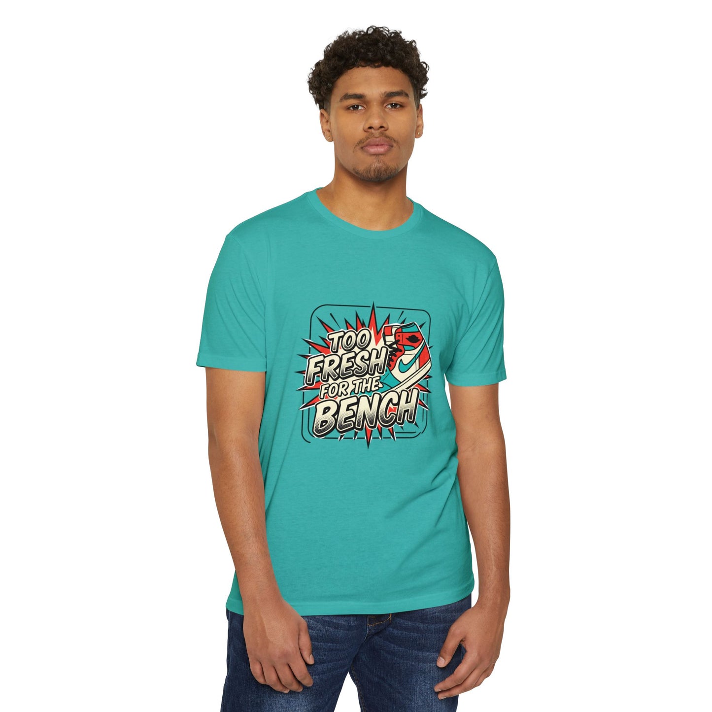 Too Fresh For The Bench Retro Sneaker T-Shirt