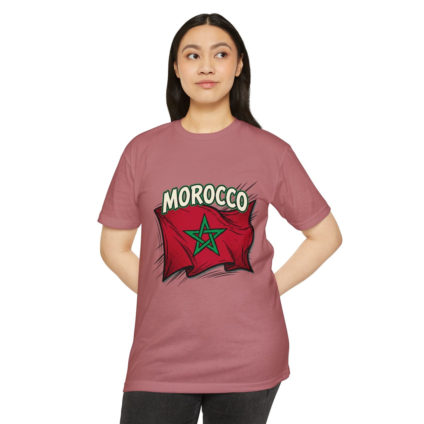 Morocco Flag Vintage Graphic T-Shirt — Moroccan Pride Tee