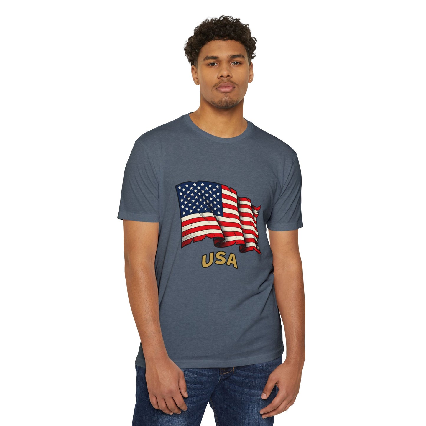 Vintage American Flag T-Shirt — USA Flag Graphic Tee