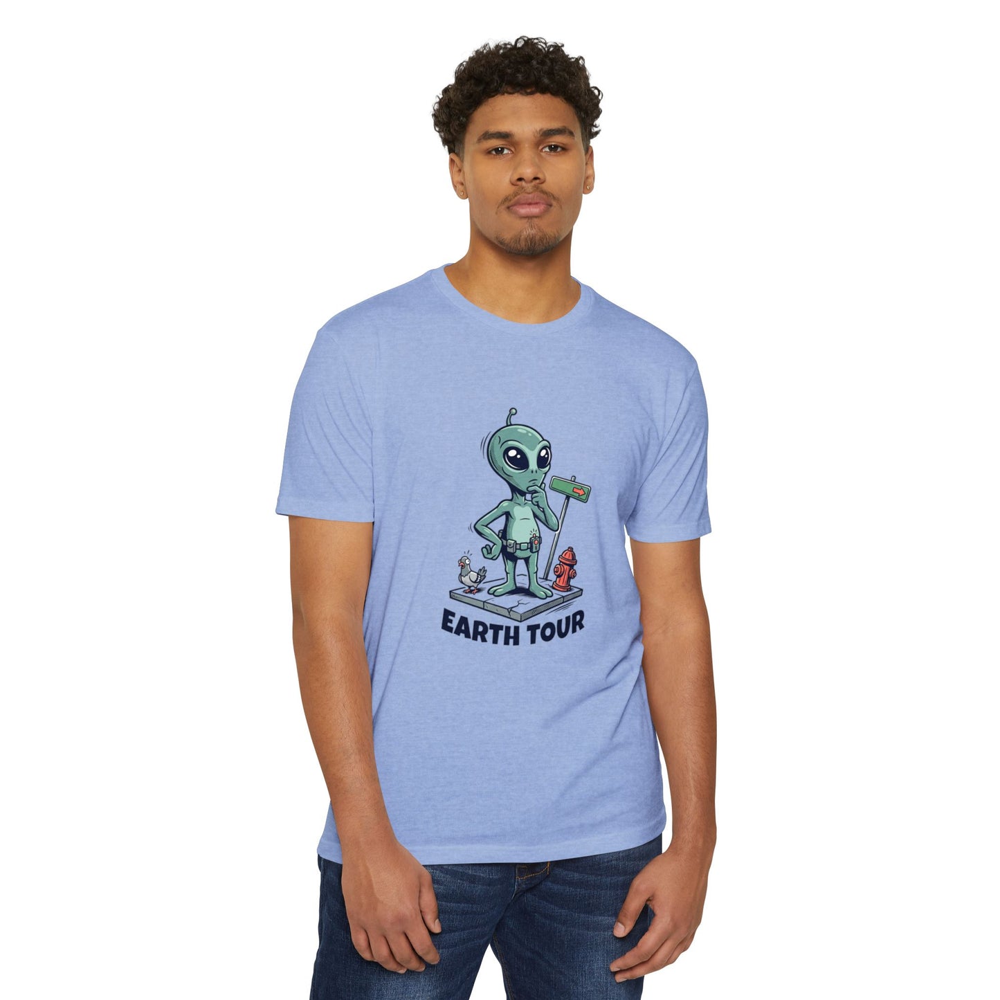 Alien 'Earth Tour' T-Shirt — Cute Space Visitor Graphic Tee