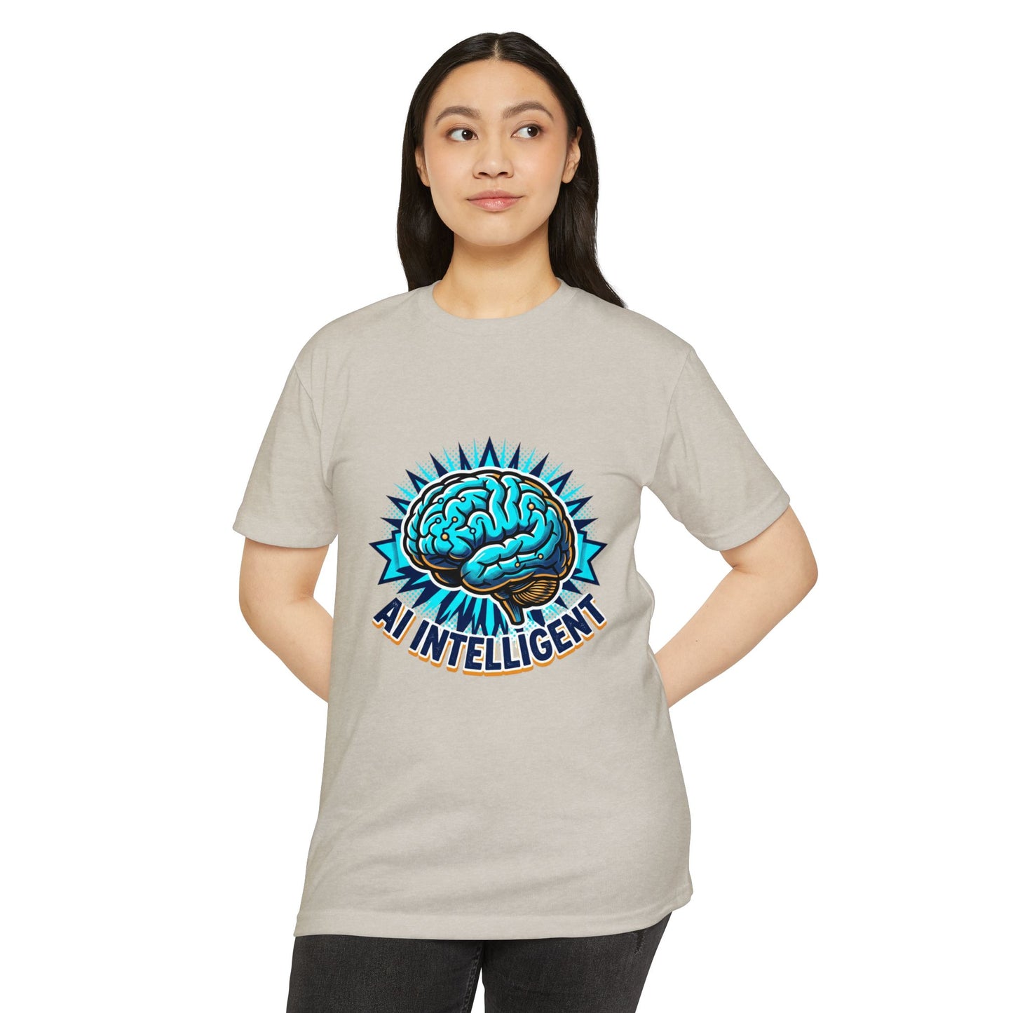 AI Intelligent Brain Graphic T-Shirt — Futuristic Tech Design for AI Enthusiasts