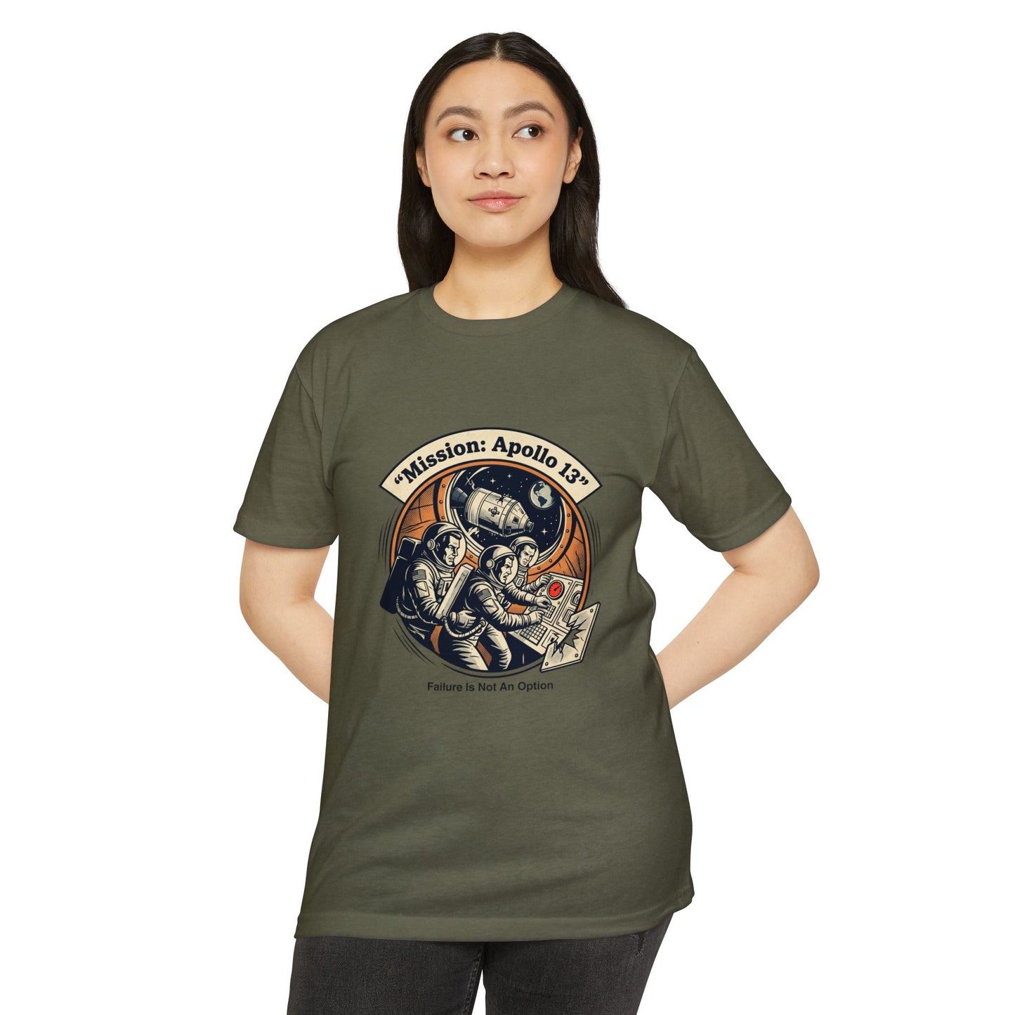 Apollo 13 Retro Space T-Shirt — "Mission: Apollo 13" Astronaut Patch Tee