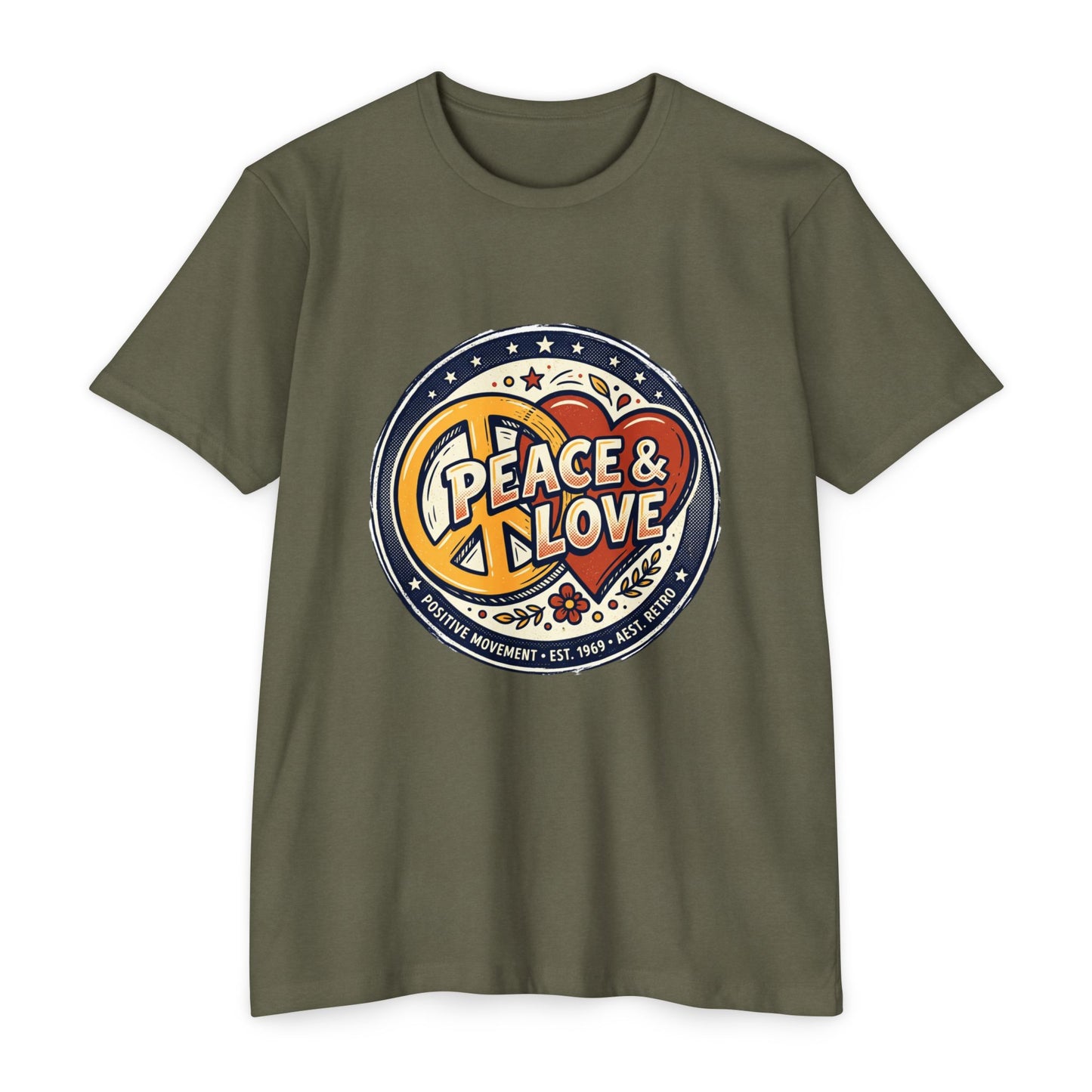 Peace & Love Retro Peace Sign T-Shirt