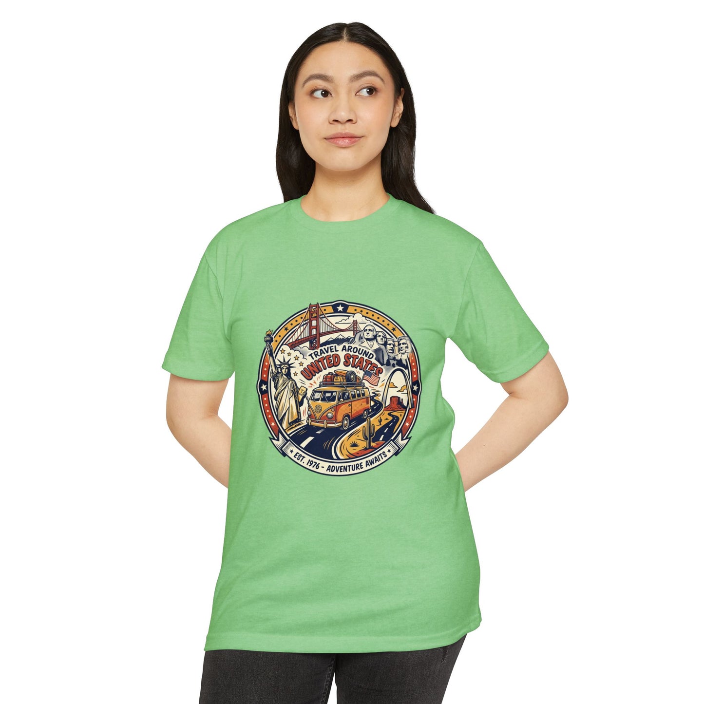 Vintage 'Travel Around the World' Road Trip T-Shirt