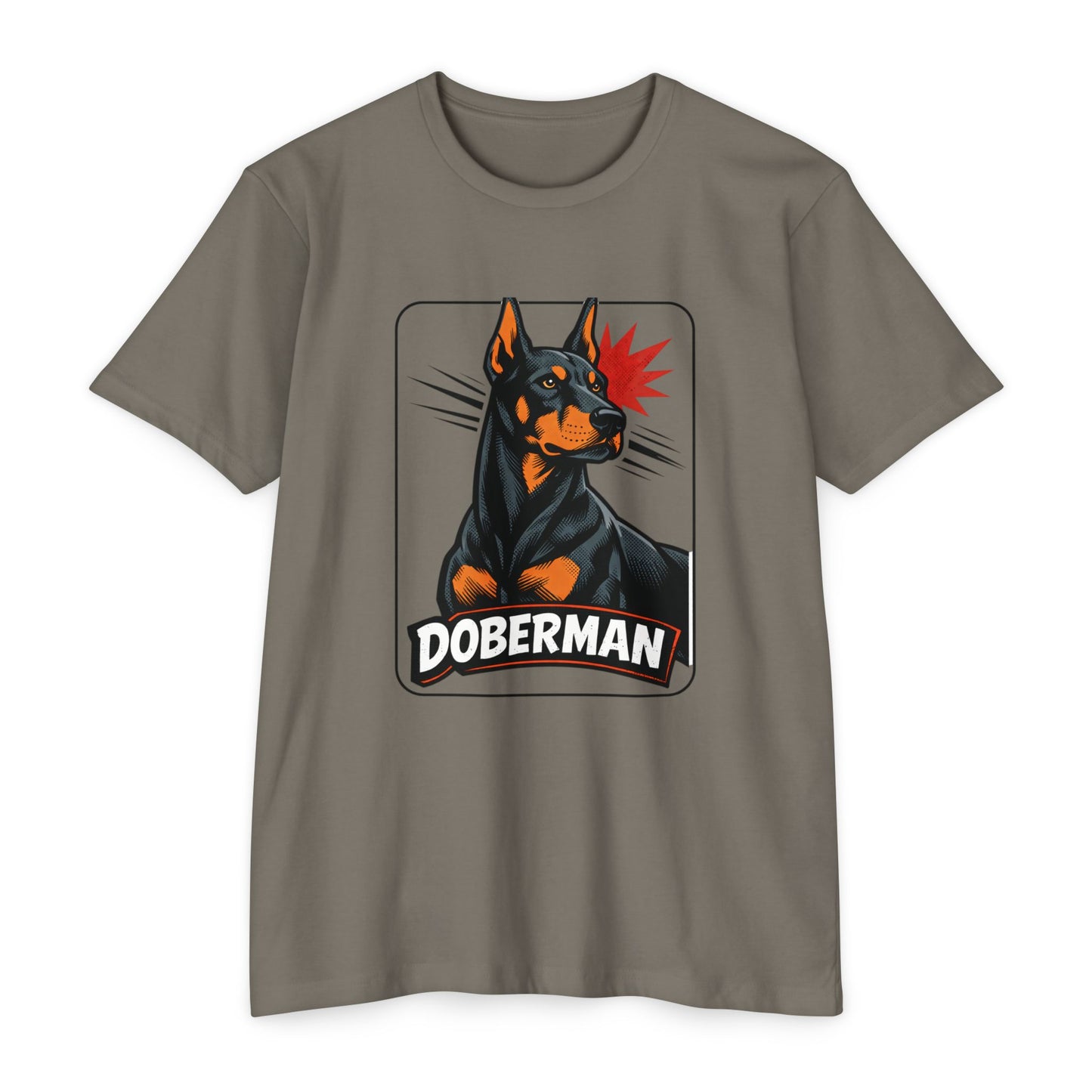 Doberman Graphic T-Shirt — Bold Vintage Canine Design