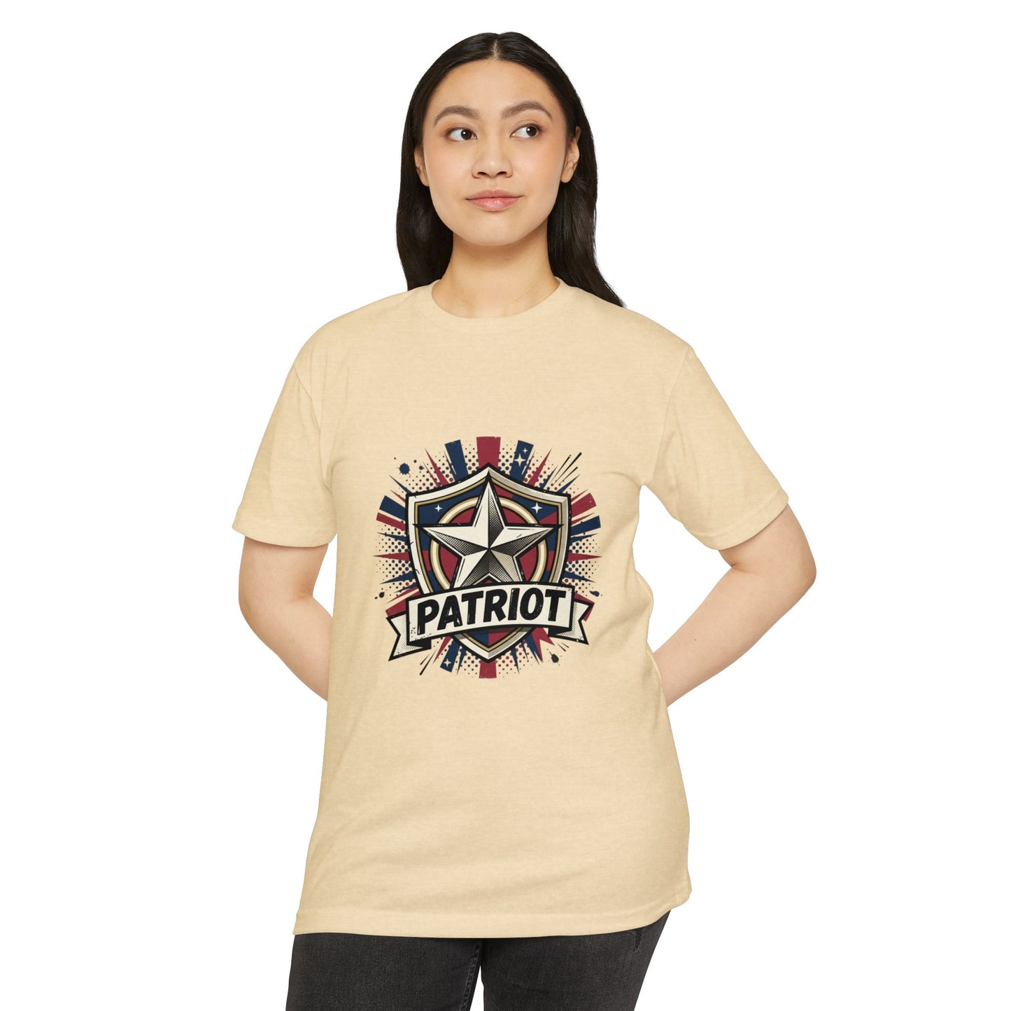 Patriot Shield T-Shirt — Vintage American Star Graphic Tee