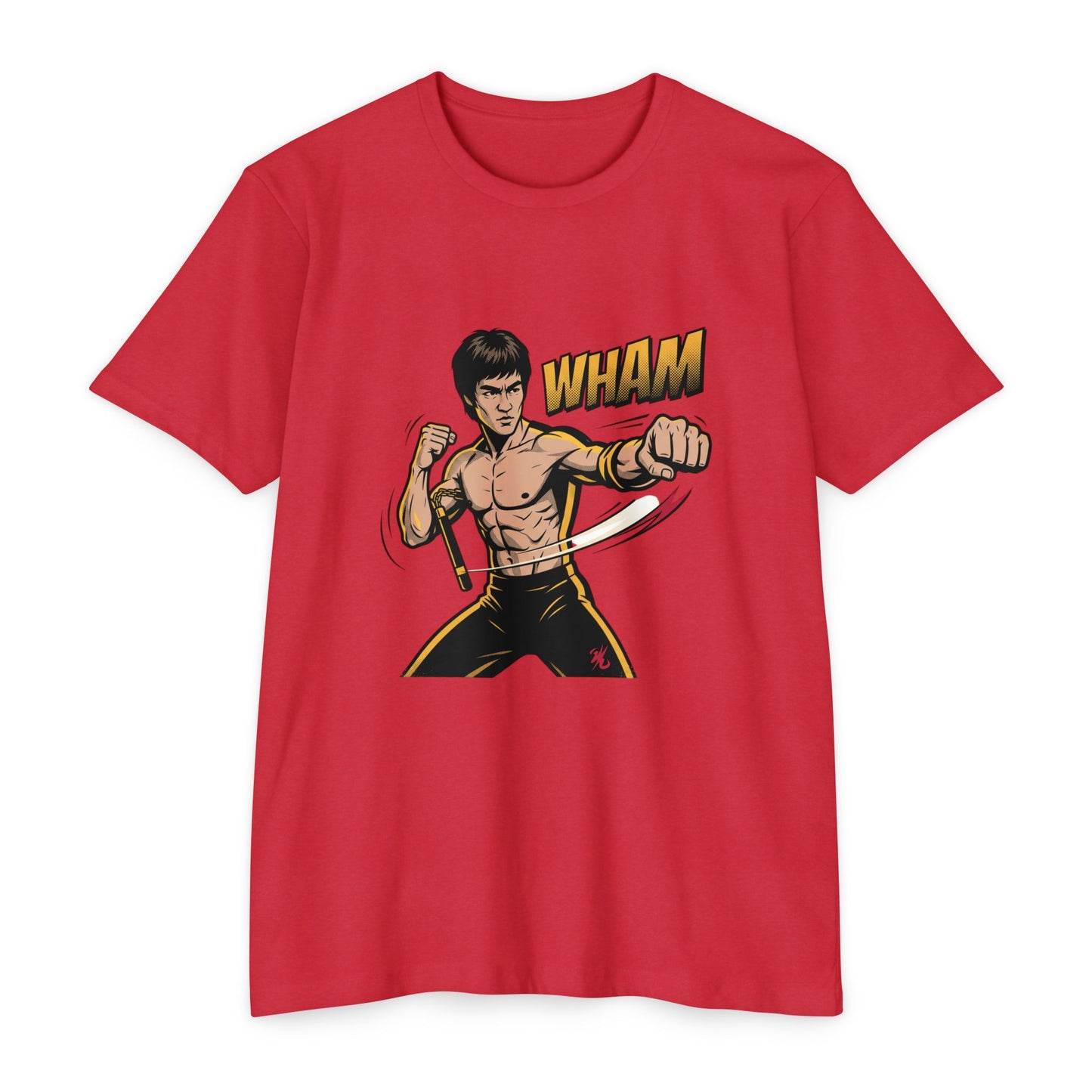 Camiseta gráfica de artes marciales — Camiseta de luchador estilo Bruce 'WHAM'