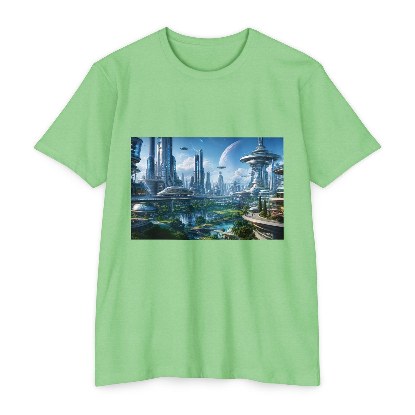 Futuristic Cityscape Sci‑Fi Skyline T-Shirt